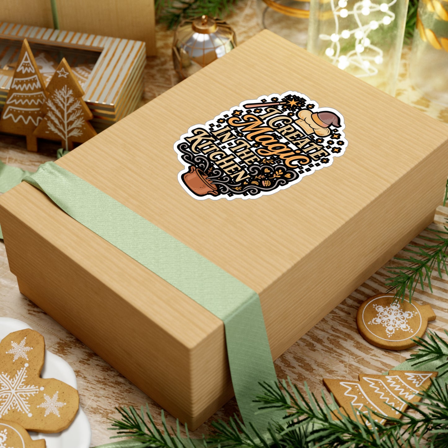 I Create Magic in the Kitchen – Chef Sticker for Laptop or Water Bottle | Funny Cooking Gift & Culinary Decor