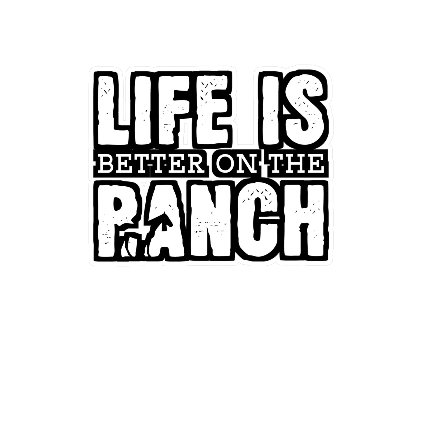 Life Is Better On The Ranch | Farmer Sticker | Tractor Decals | Livestock Laptop Sticker | Farmer Gift | Tractor Gift