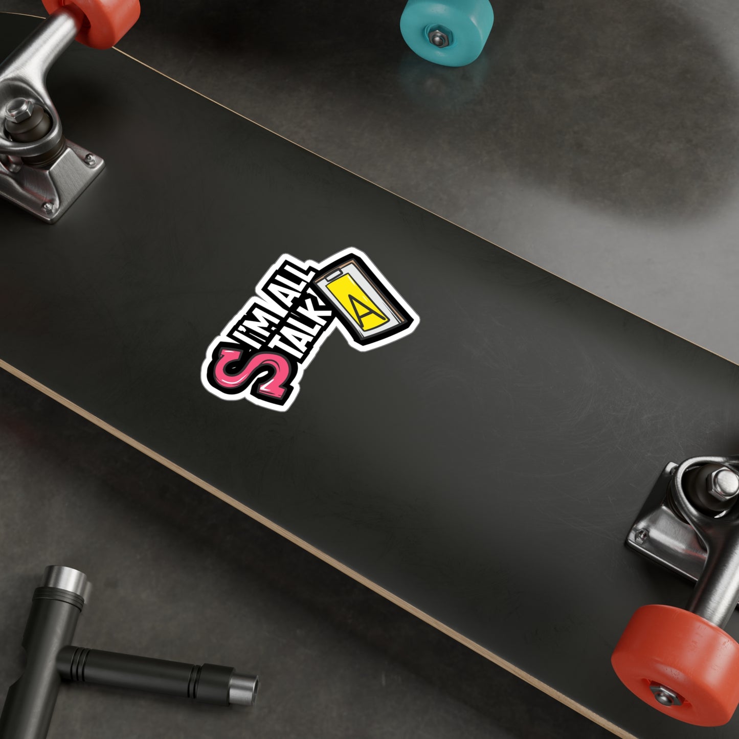 I'm All Talk - Speech-pathology Sticker for Laptop Sticker. Water Bottle Sticker, Vinyl Phoneme Decal - Speech-pathology Gift