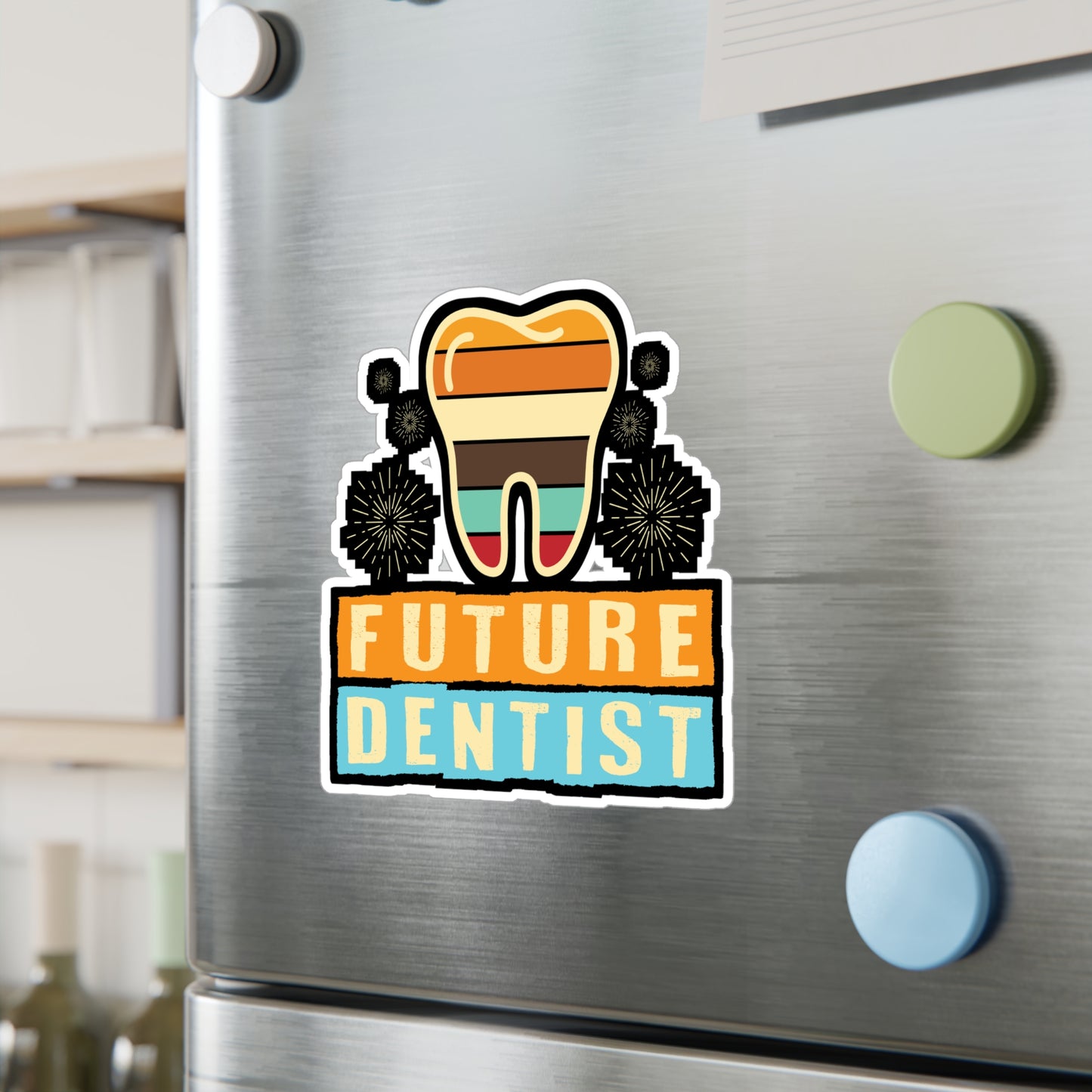 Future Dental - Dentist Sticker for Car Window Laptop Sticker. Water Bottle Sticker, Vinyl Teeth Decal, Tooth Sticker - Dentist Gift