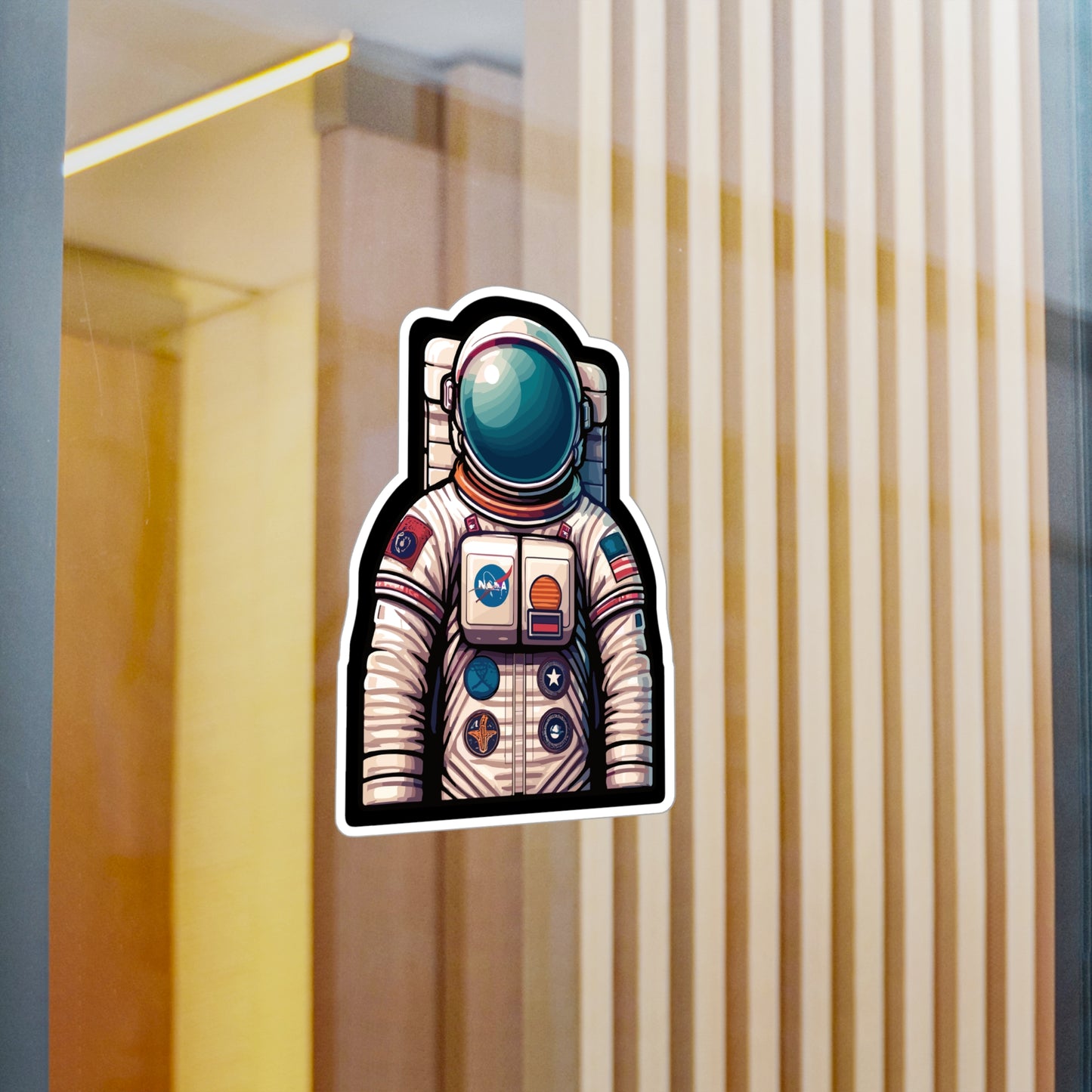 Astronaut - Space Sticker for Car Window Laptop Wall Sticker. Water Bottle Sticker, Vinyl Astronaut Decal, Cosmos Sticker - Space Gift