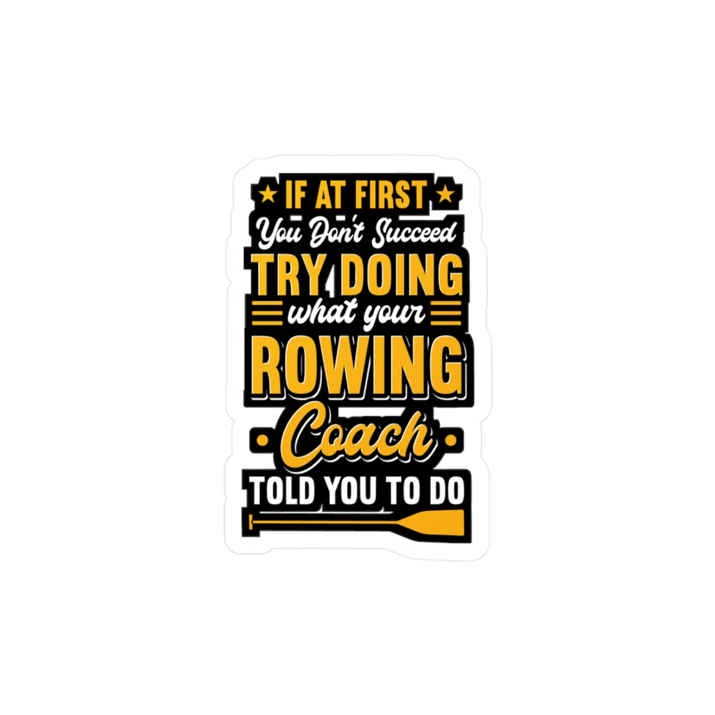 Rowing Coach | Rowing Sticker | Coxswain Decals | Rower Laptop Sticker | Rowing Gift | Coxswain Gift