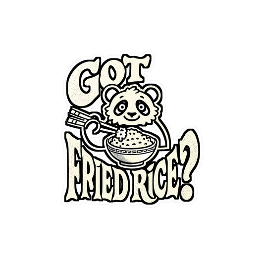 Got Fried Rice? – Vinyl Rice Sticker for Car Window, Laptop & Water Bottle | Funny Fried Rice Bowl Decal, Rice Lover Gift