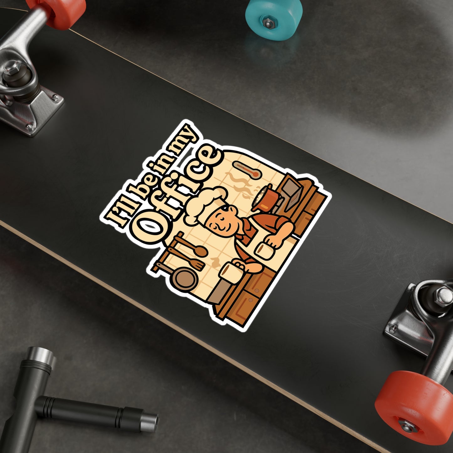 I'll Be In My Office - Cooking Sticker for Kitchen, Laptop, Chefs, Home Cooks - Funny Gift for Food Lovers