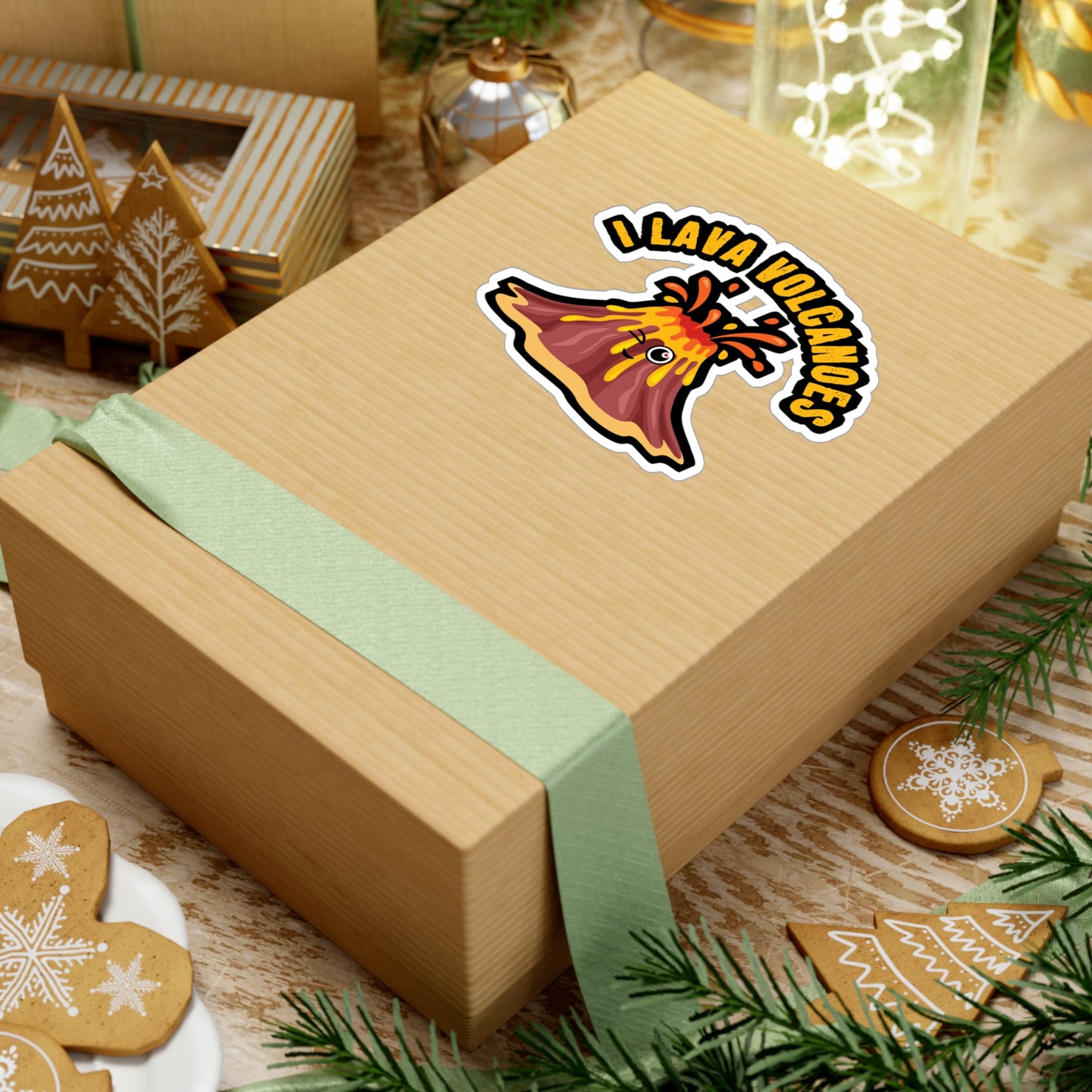 I Lava Volcanoes - Geology Sticker for Car Window Laptop Sticker. Water Bottle Sticker, Vinyl Geologist Decal, Rocks Sticker - Geology Gift