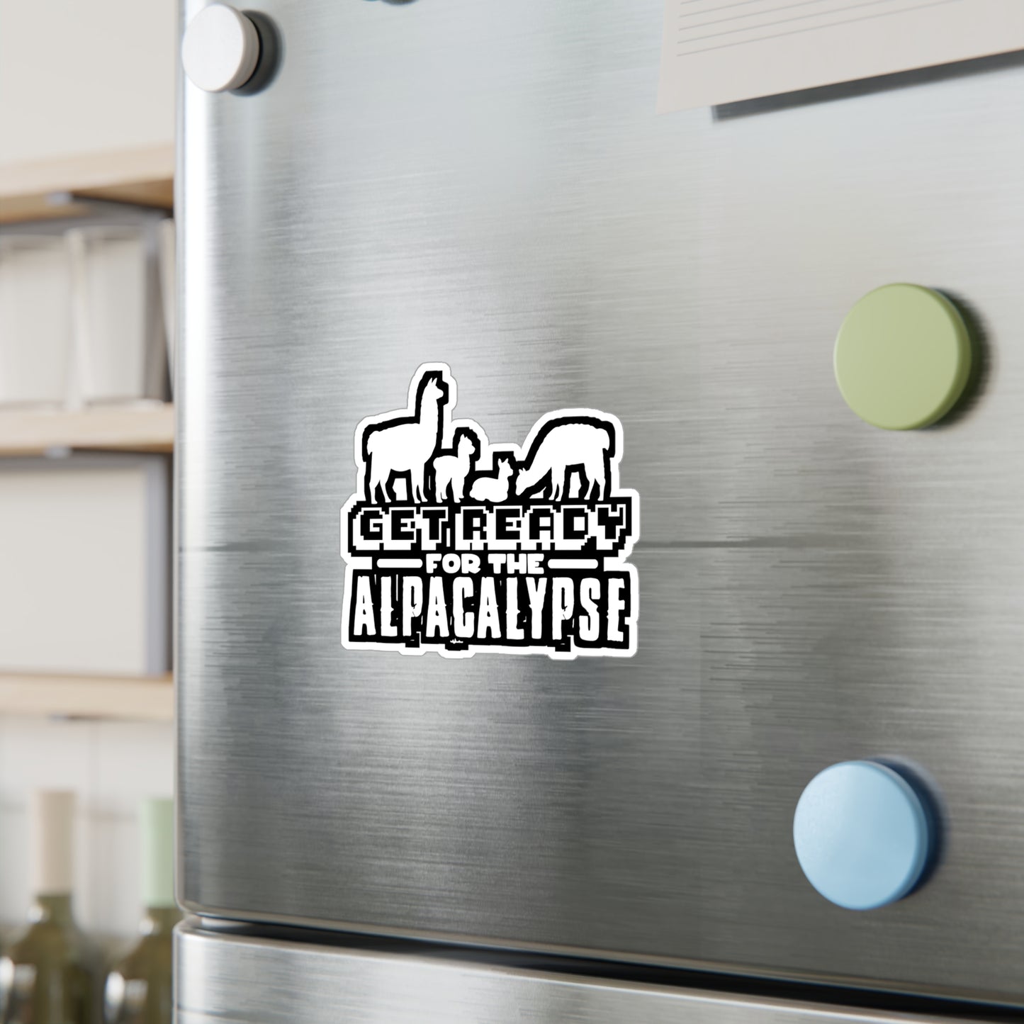 Get Ready for The Alpacalypse - Alpaca Sticker for Laptop Sticker. Water Bottle Sticker, Vinyl Alpacas Decal - Alpaca Gift