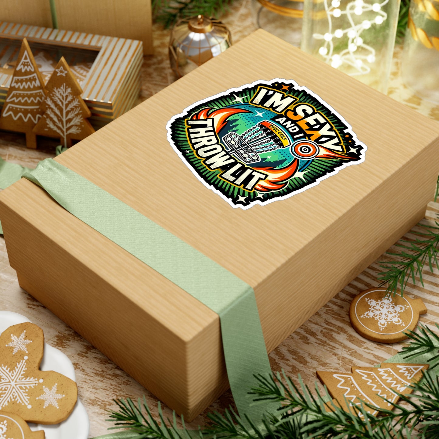 I'm Sexy And I Throw Lit - Disc golf Sticker for Laptop Sticker. Water Bottle Sticker, Vinyl Funny disc golf Decal - Disc golf Gift