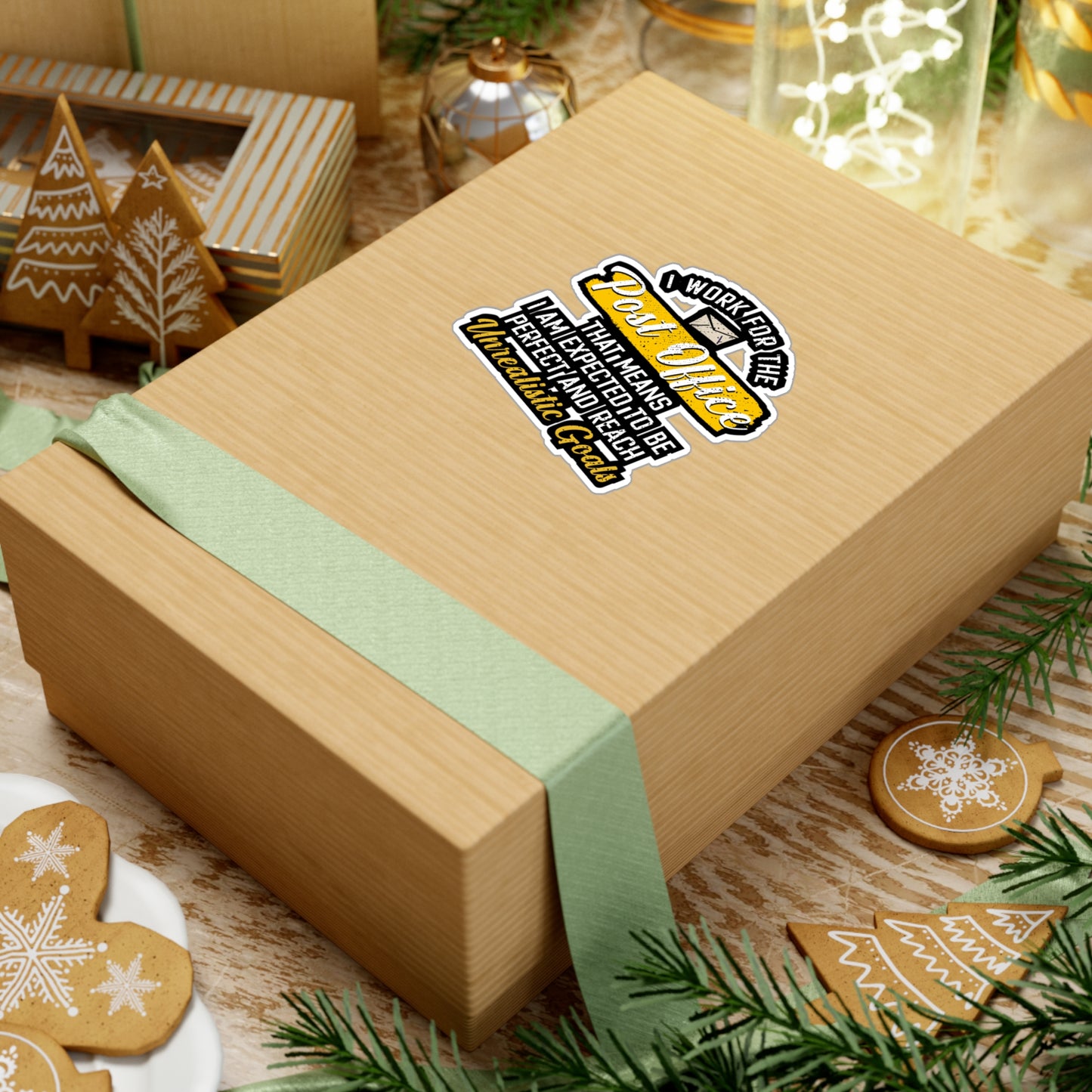 I Work For The Post Office | Postal worker Sticker | Funny postal worker Decals | Postal worker Gift