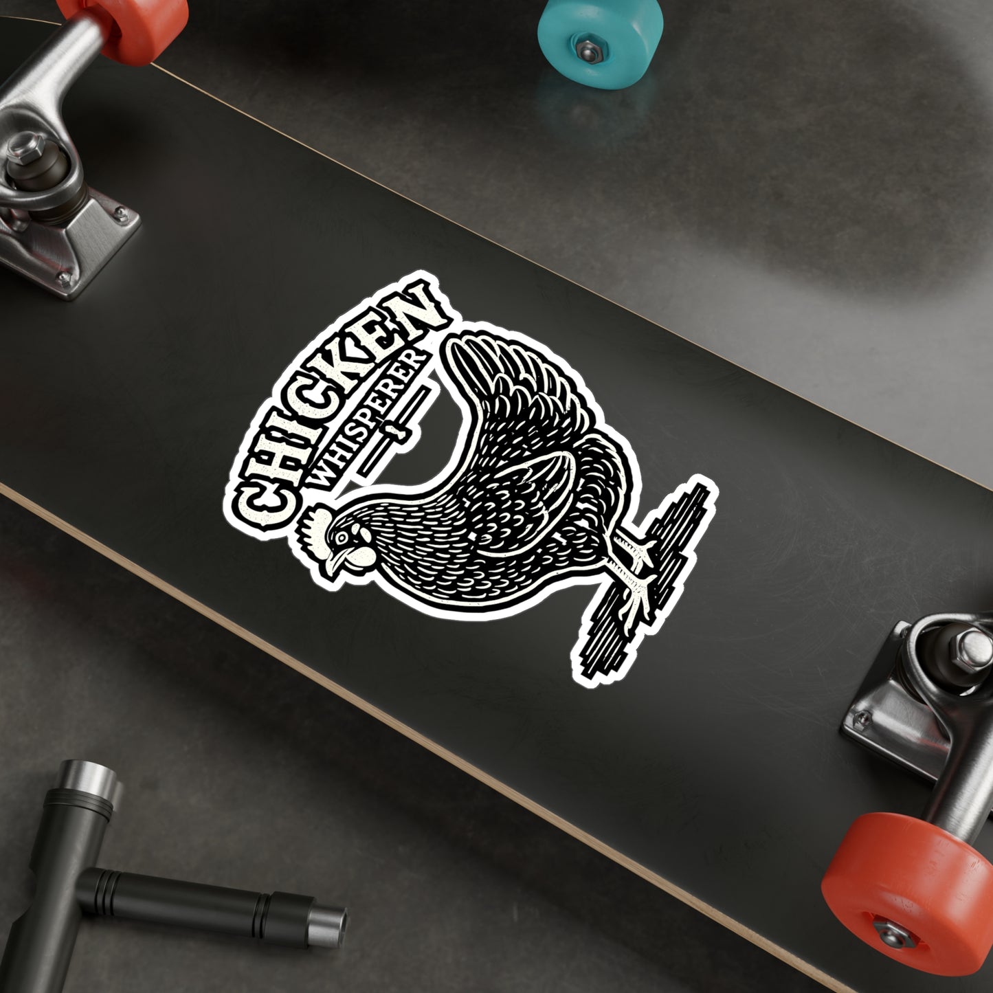 Chicken Whisperer – Vinyl Chicken Sticker for Car, Laptop, or Water Bottle | Rooster Decal, Funny Chicken Gift