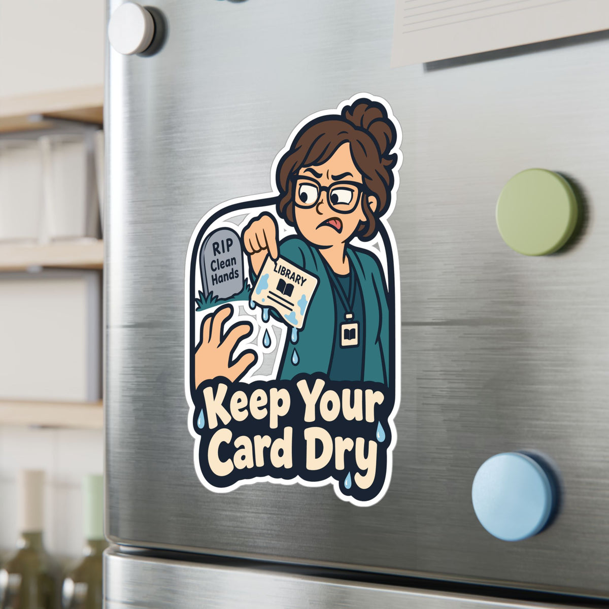 Librarian Sticker – Keep Your Card Dry, Fabulous Unicorn Decals with Magical Charm for Laptop or Water Bottle