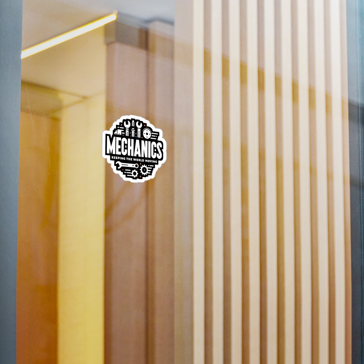 Mechanics Keeping the World Moving - Auto-mechanic Sticker for Laptop Sticker. Water Bottle Sticker, Vinyl Mechanic Decal - Auto-mechanic Gift