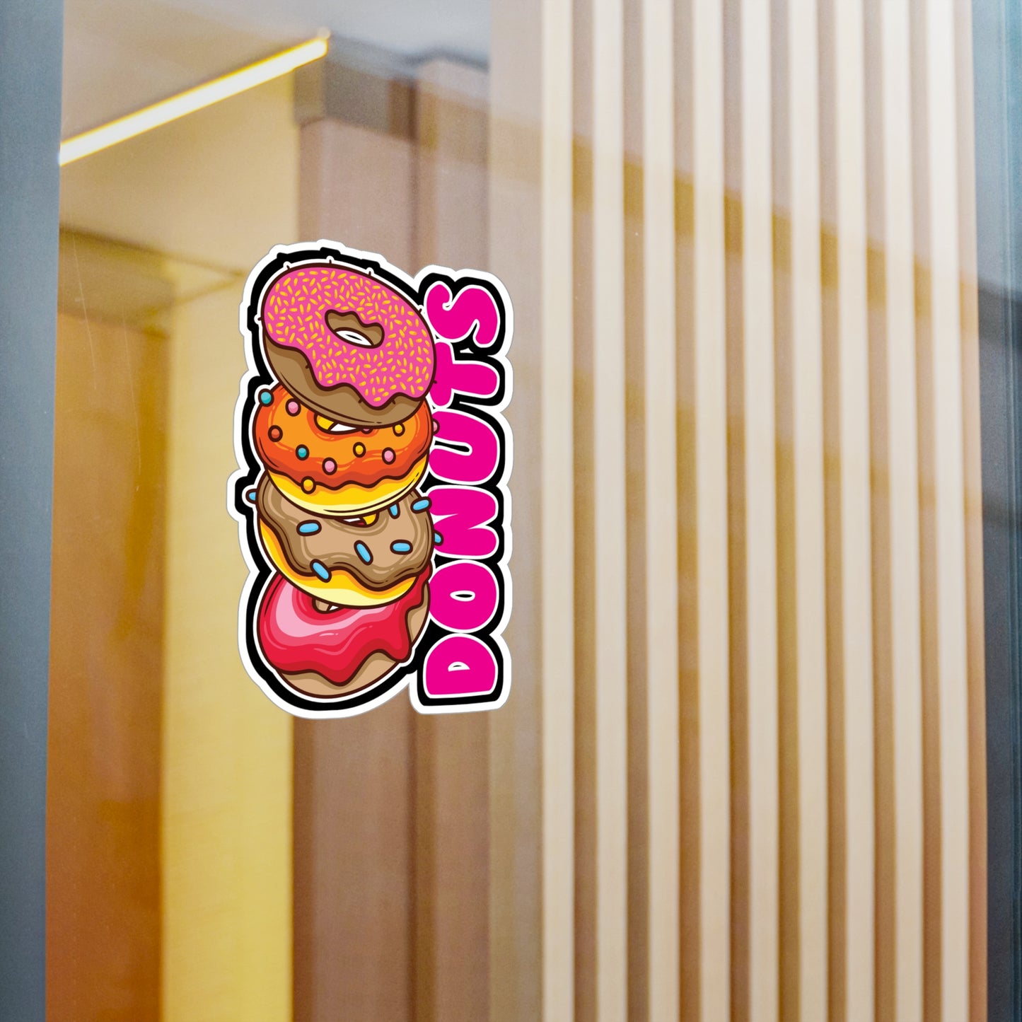 Donuts - Donut Sticker for Car Window Laptop Sticker. Water Bottle Sticker, Vinyl Food Decal, Donuts Sticker - Donut Gift