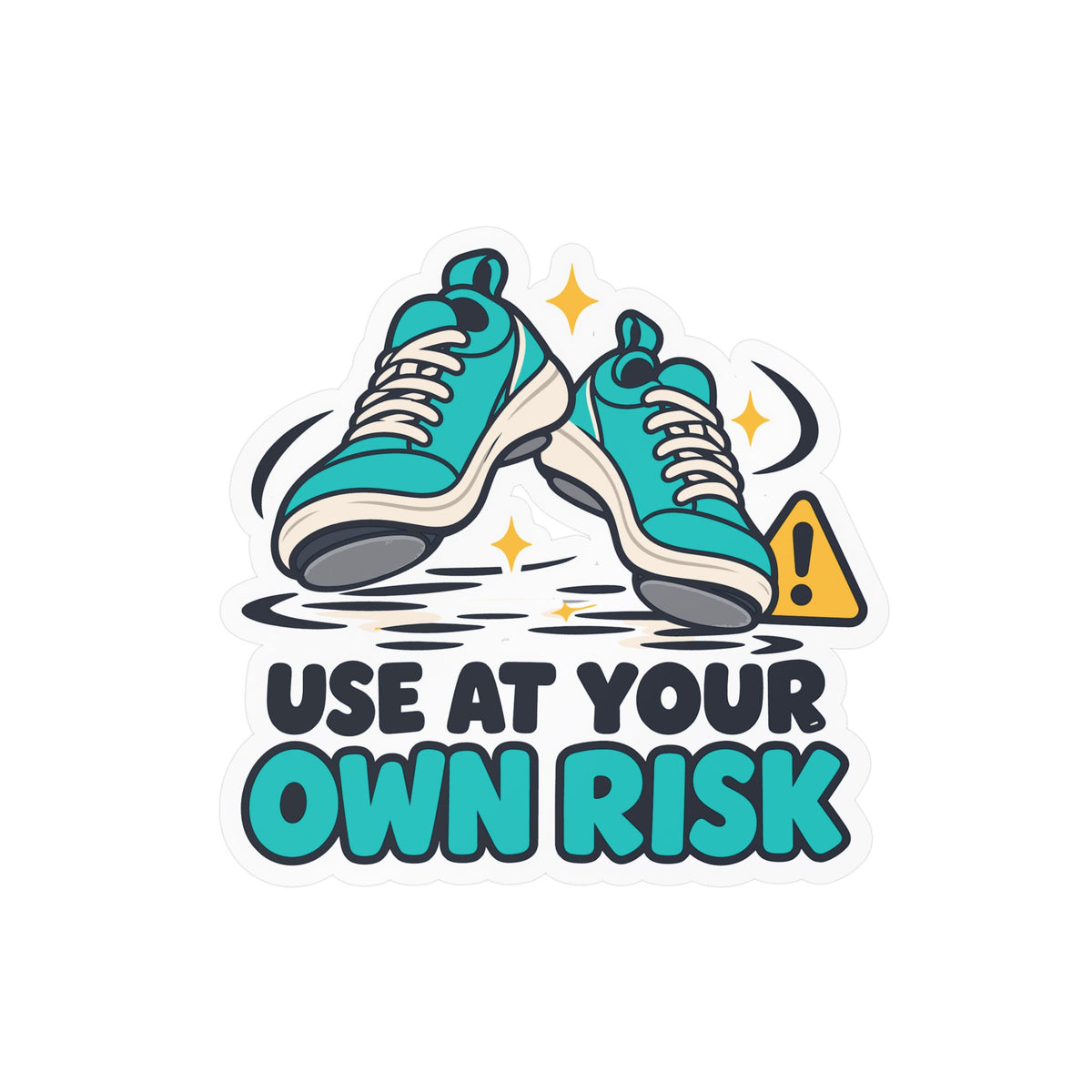 Line Dance Sticker – Use at Your Own Risk, Country-Life Dancer Design, Western Decals for Laptop and Water Bottle