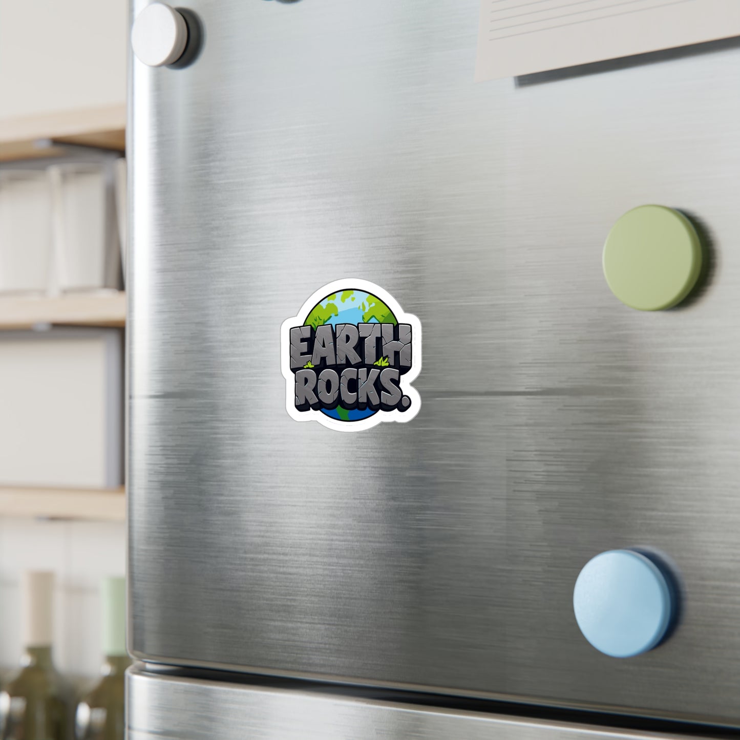 Geologie Sticker "Earth Rocks." – Vinyl Waterproof Decals for Laptop or Water Bottle, Geology Minerals Tectonics Design