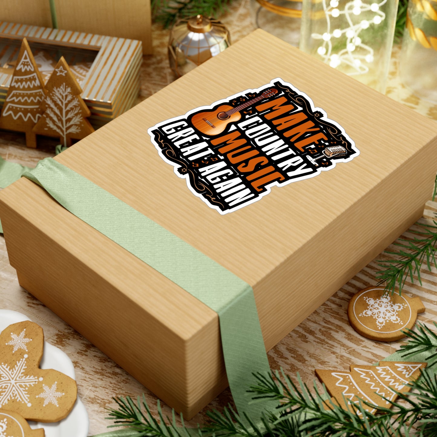 Make Country Music Great Again - Country Sticker for Laptop Sticker. Water Bottle Sticker, Vinyl Country music Decal - Country Gift