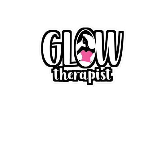 Glow Therapist - Esthetician Sticker for Wall, Laptop, Window, Truck, Car Esthetician Gift Vinyl Cosmetologist Decal Sticker