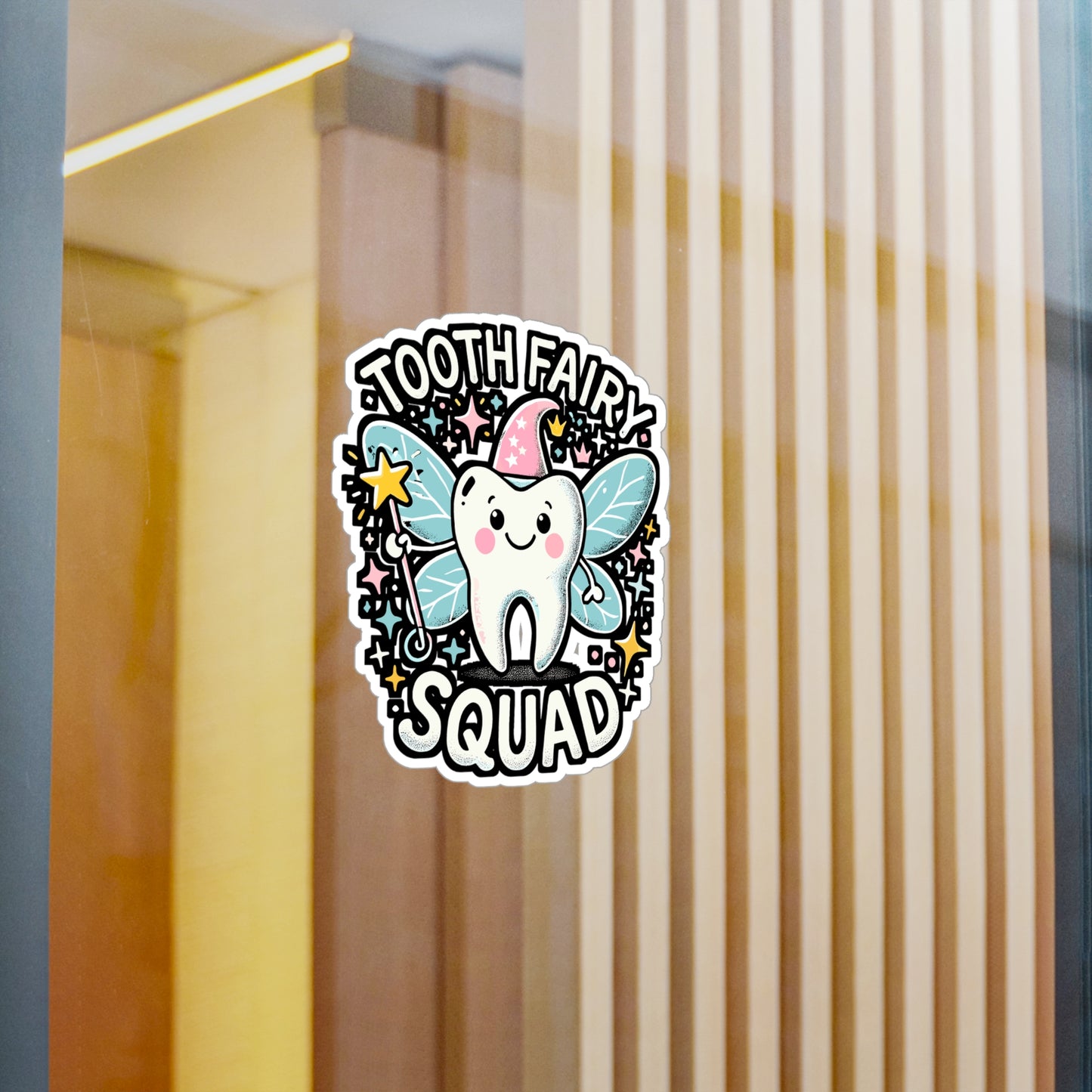Tooth Fairy Squad – Dentist Vinyl Sticker for Laptop or Water Bottle | Dental Assistant Gift, Dental Office Decor