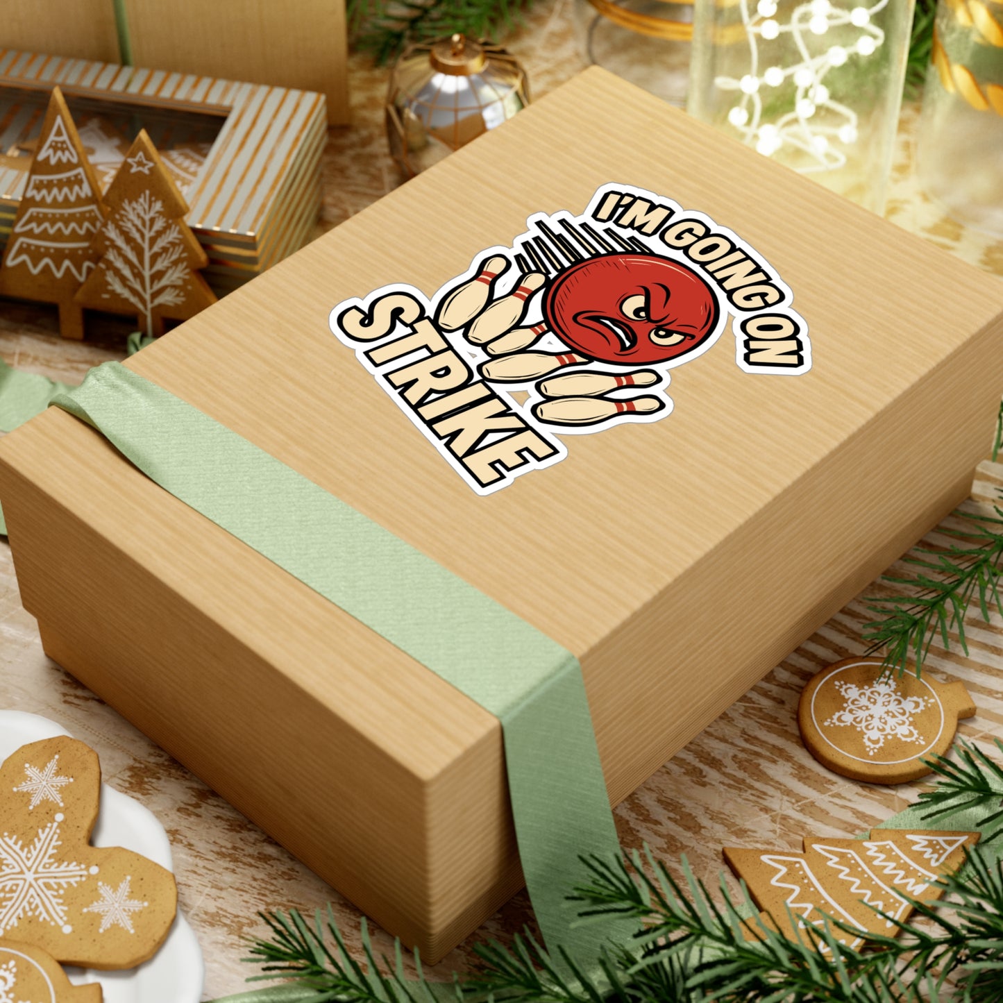 I'm Going On Strike – Funny Bowling Sticker for Car, Laptop, or Water Bottle | Vinyl Sports Decal, Gutter League Gift