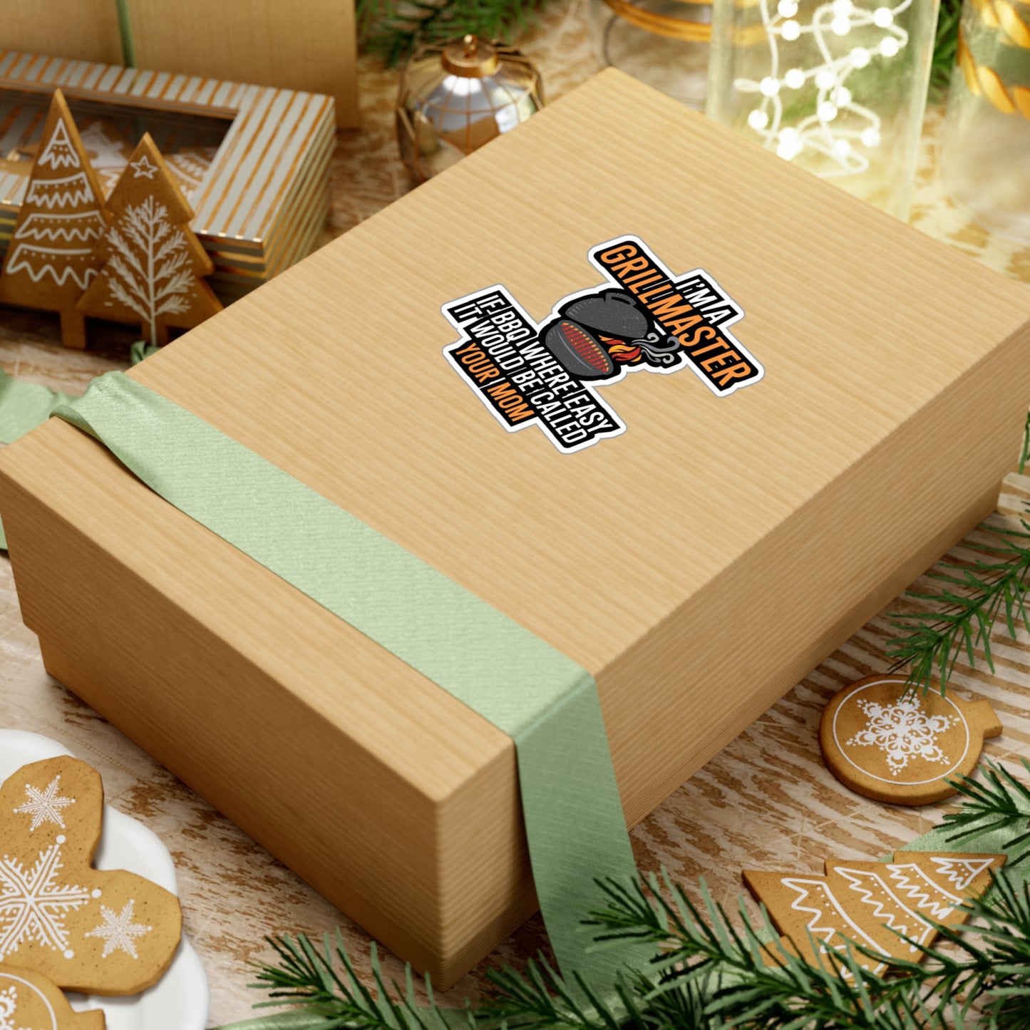 I'm a Grillmaster If BBQ Were Easy it'd Be Called Your Mom - Grill Sticker for Car, Wall, Laptop, Window, Truck Grill Gift Vinyl Grilling Decal Sticker