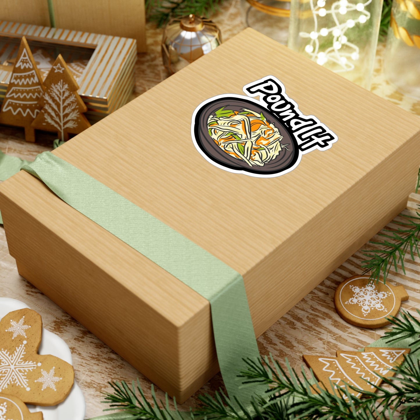 Pound It - Thai Sticker for Car Window Laptop Sticker. Water Bottle Sticker, Vinyl Food Decal, Salad Sticker - Thai Gift