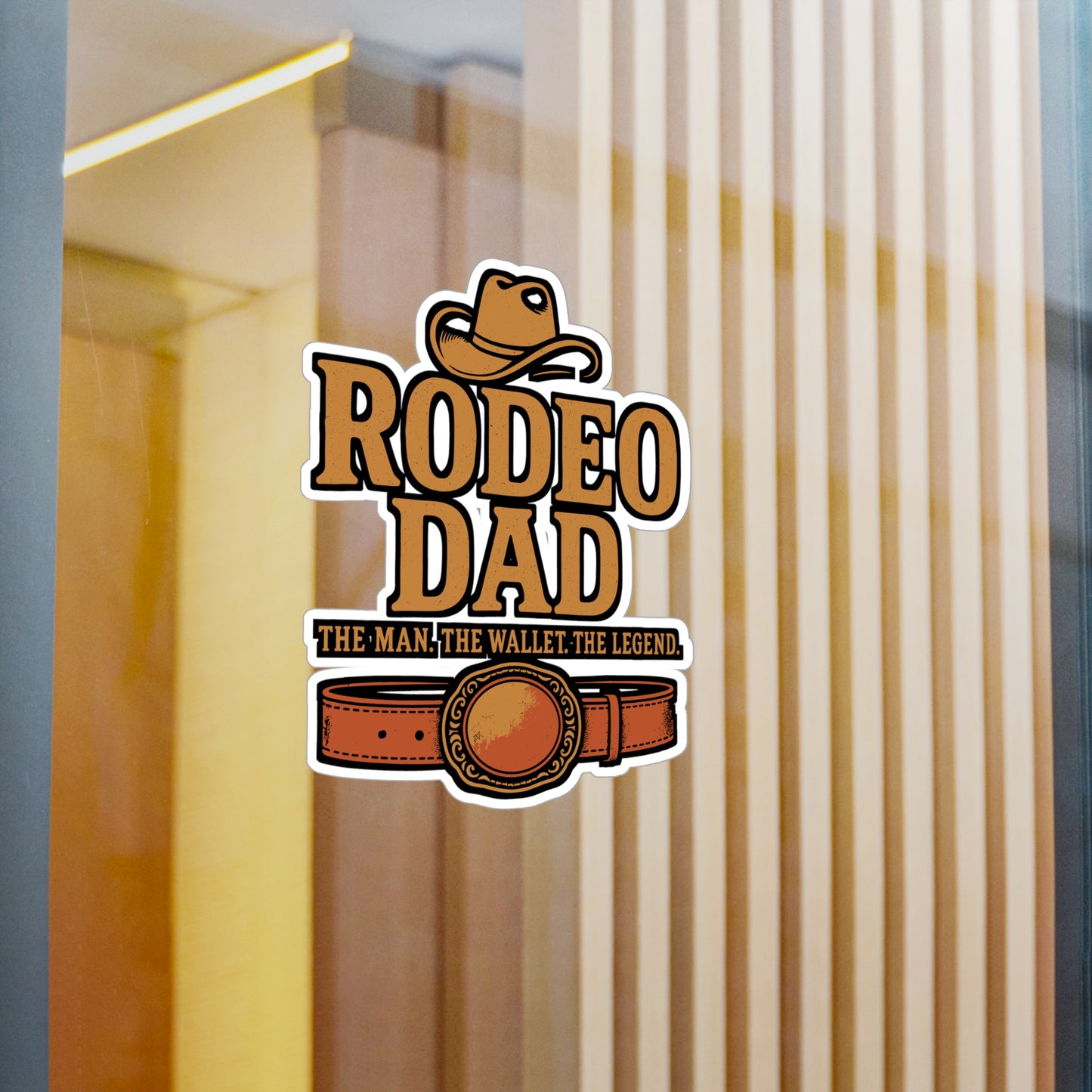 Rodeo Dad – The Man, The Wallet, The Legend | Cowboy Sticker for Laptop or Water Bottle | Western Vinyl Decal, Funny Father’s Day Gift
