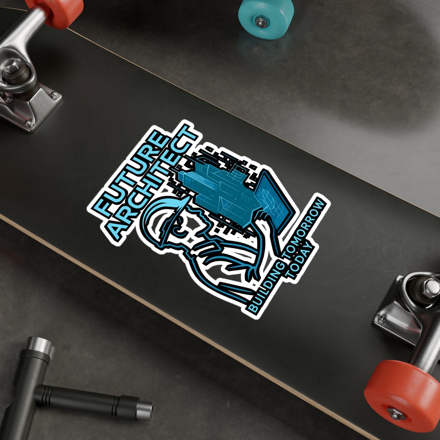 Future Architect - Architecture Sticker for Laptop, Water Bottle - Gift for Students, Architecture Lovers