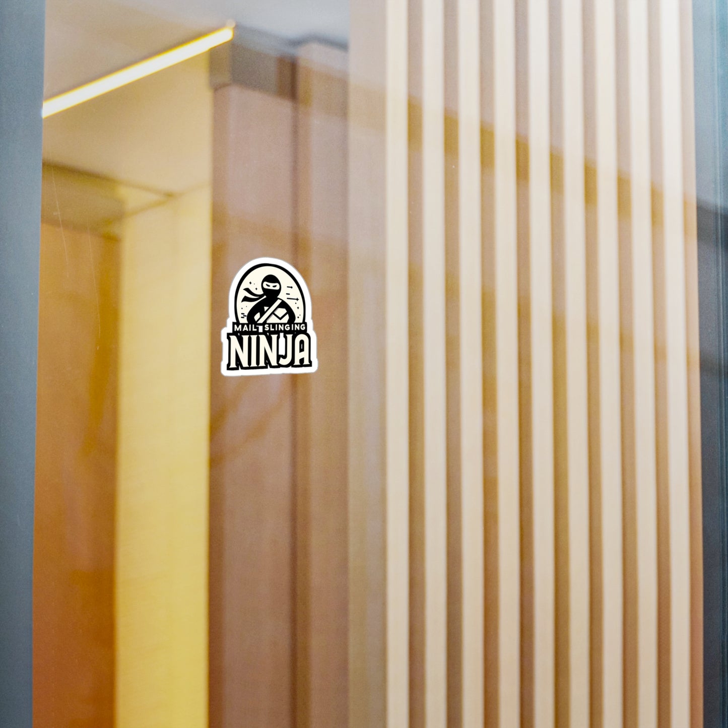 Mail Slinging Ninja - Postal worker Sticker for Laptop Sticker. Water Bottle Sticker, Vinyl Funny postal worker Decal - Postal worker Gift