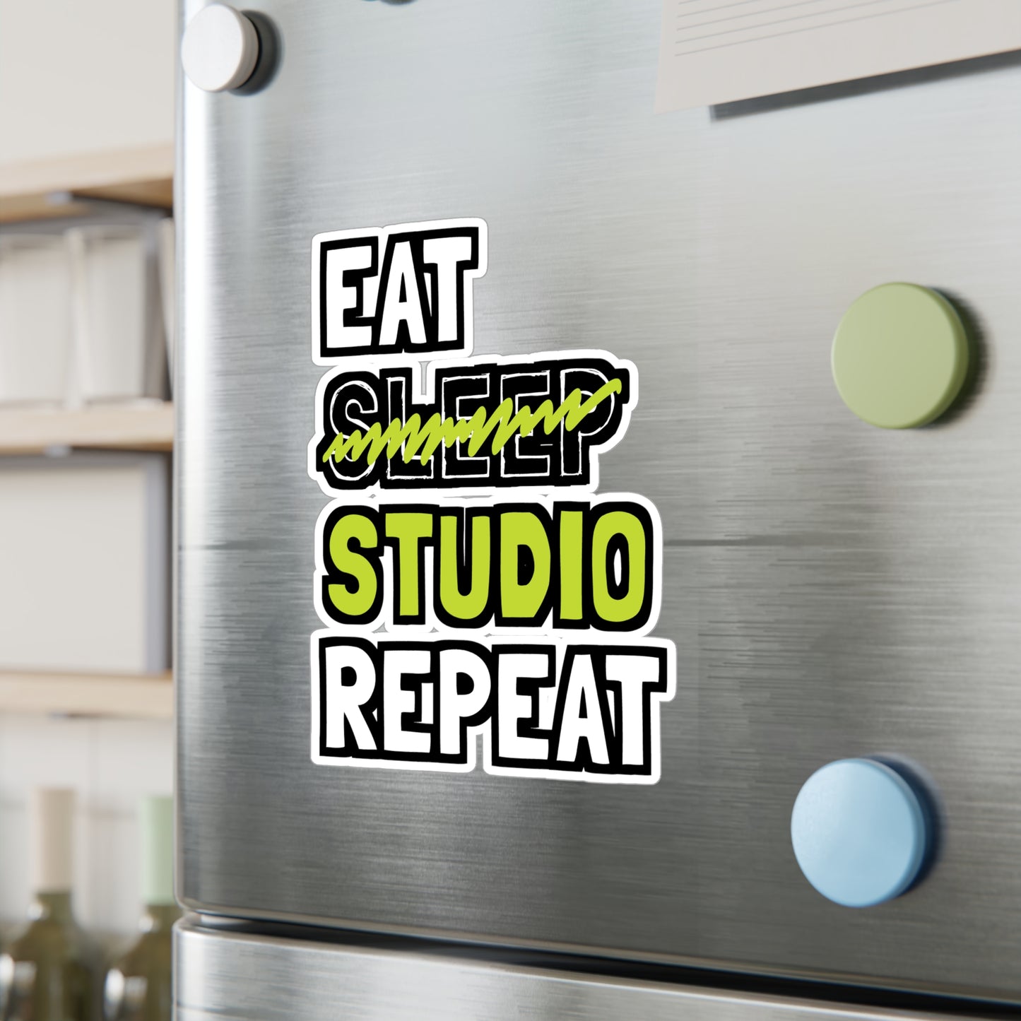 Eat Sleep Studio Repeat - Architecture Sticker for Laptop Sticker. Water Bottle Sticker, Vinyl Studio Decal - Architecture Gift