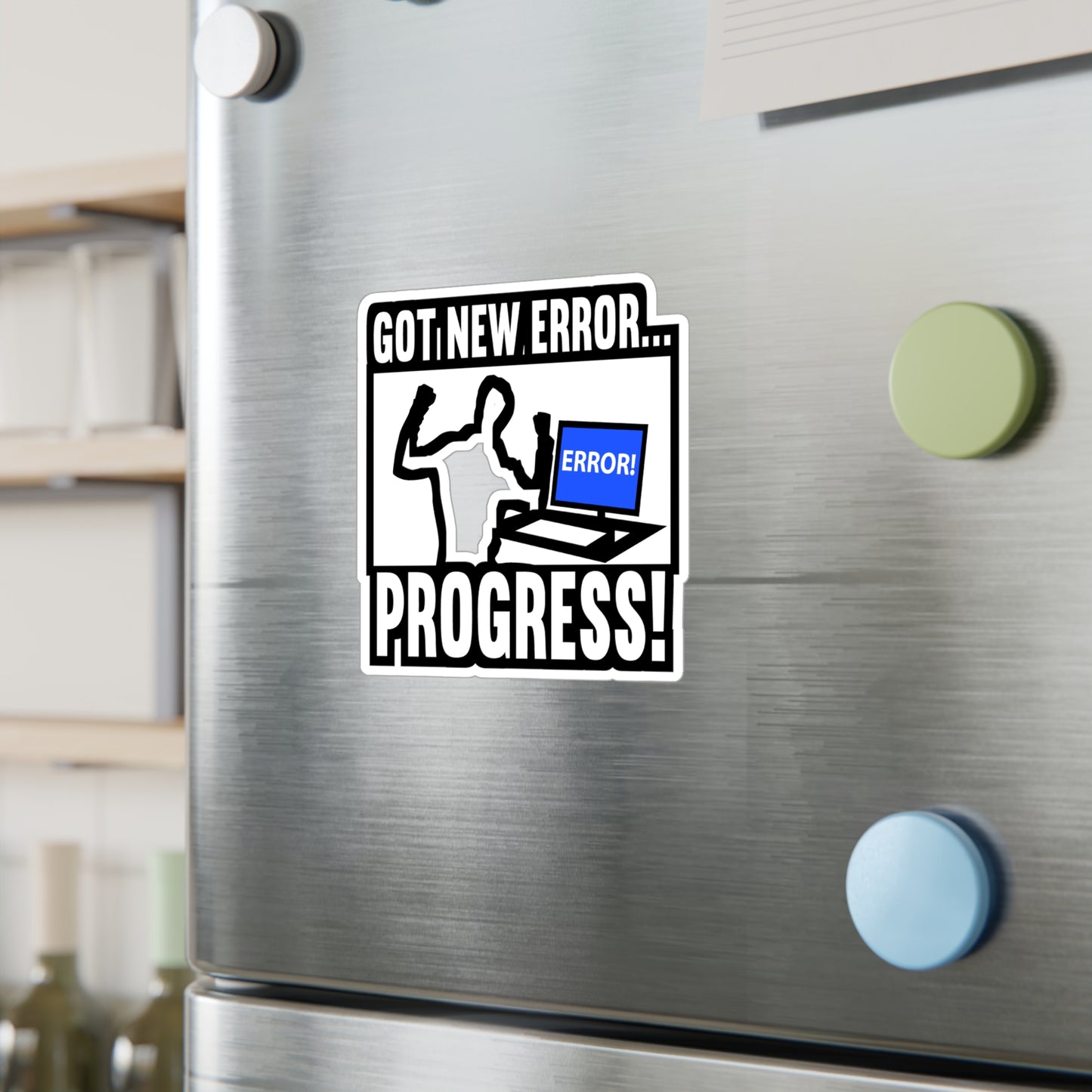 New Error Developer Programmer | Coding Sticker | Programmer Decals | Source-code Laptop Sticker | Coding Gift | Programmer Gift
