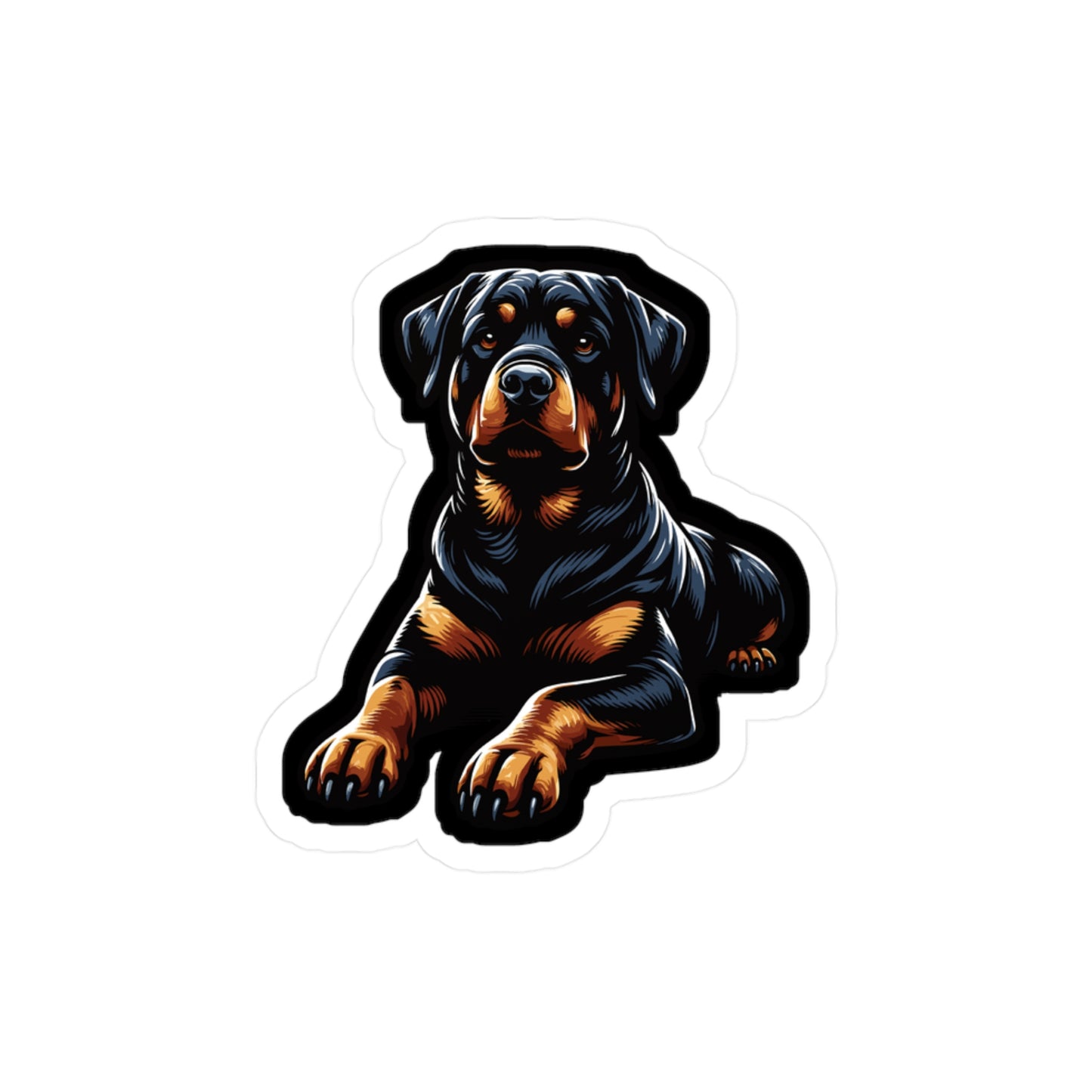 Rottweiler - Rottweiler Sticker for Car Window Laptop Sticker. Water Bottle Sticker, Vinyl Guard Decal, Powerful Sticker - Rottweiler Gift