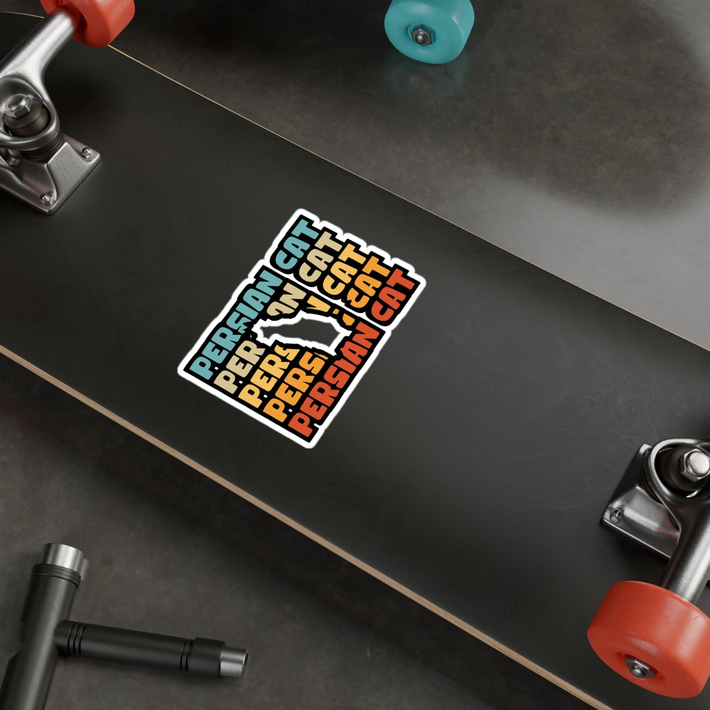 Persian Cat - Kittens Sticker for Car Window Laptop Sticker. Water Bottle Sticker, Vinyl Ruler Decal, Pet Sticker - Kittens Gift