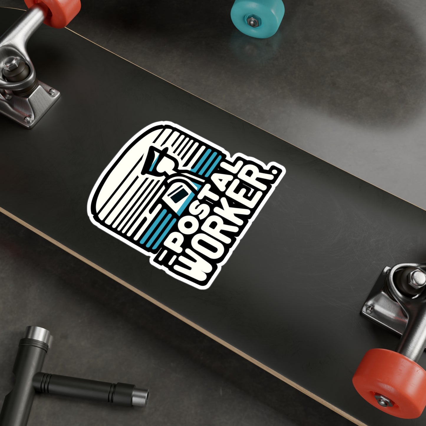 Postal Worker - Postal worker Sticker for Laptop Sticker. Water Bottle Sticker, Vinyl Funny postal worker Decal - Postal worker Gift