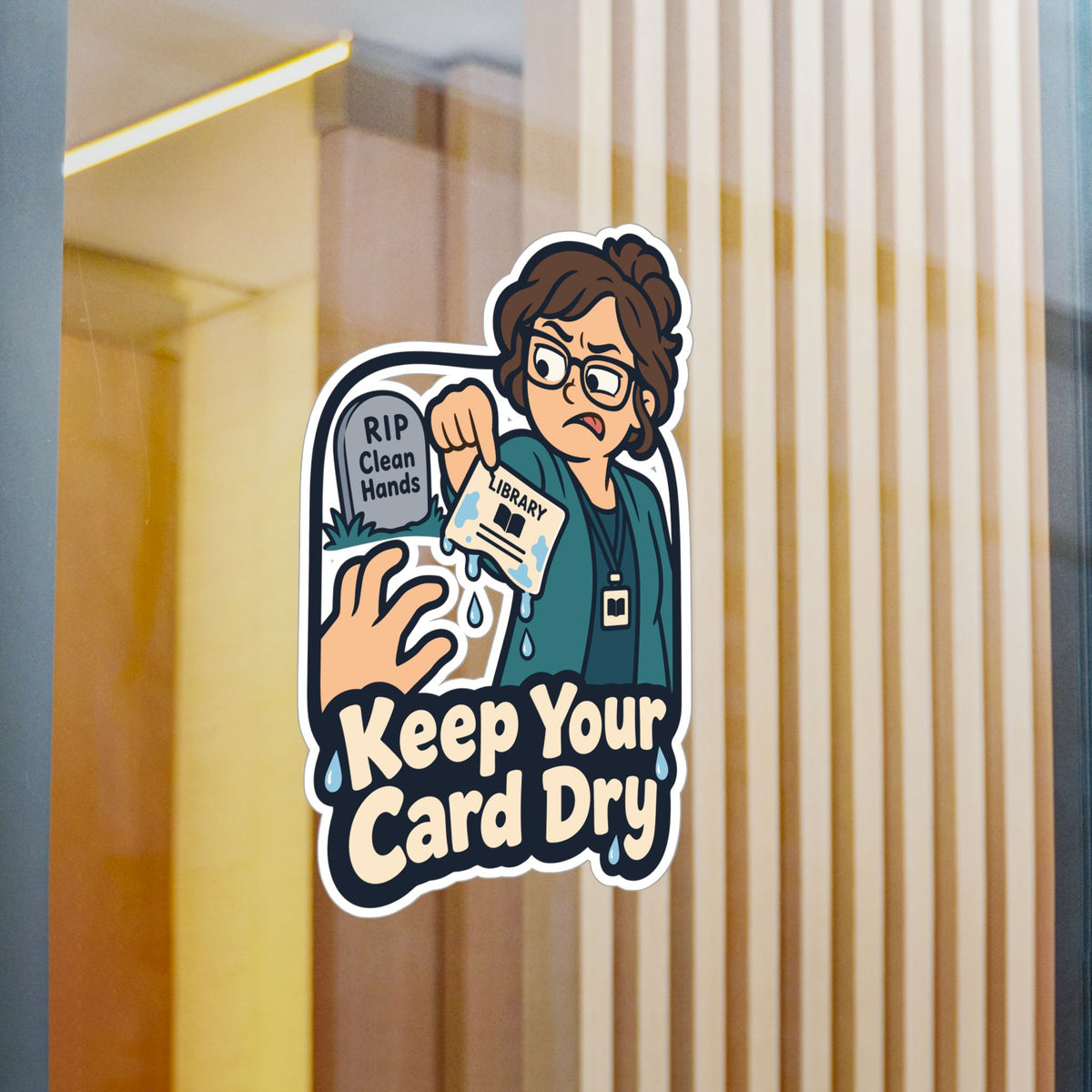 Librarian Sticker – Keep Your Card Dry, Fabulous Unicorn Decals with Magical Charm for Laptop or Water Bottle