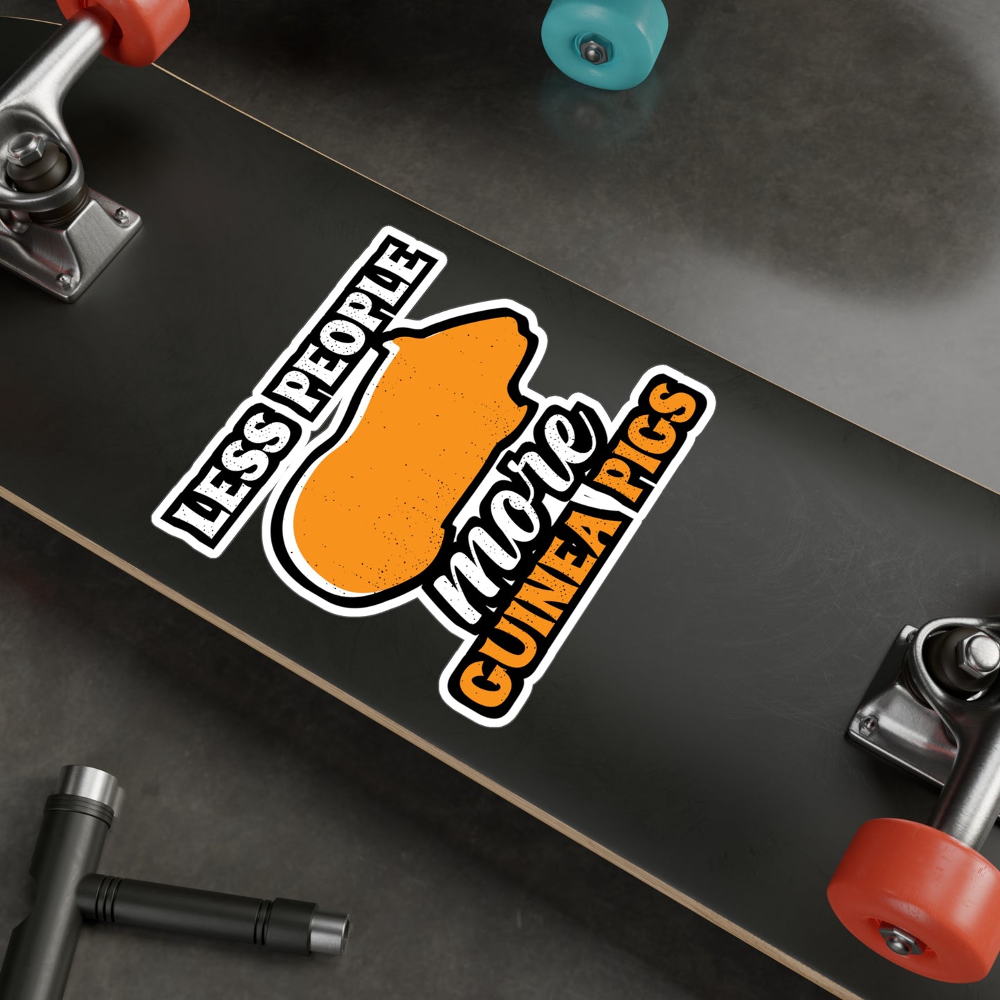 Less People More Guinea Pigs | Guinea Sticker | Guinea pig Decals | Furry Laptop Sticker | Guinea Gift | Guinea pig Gift