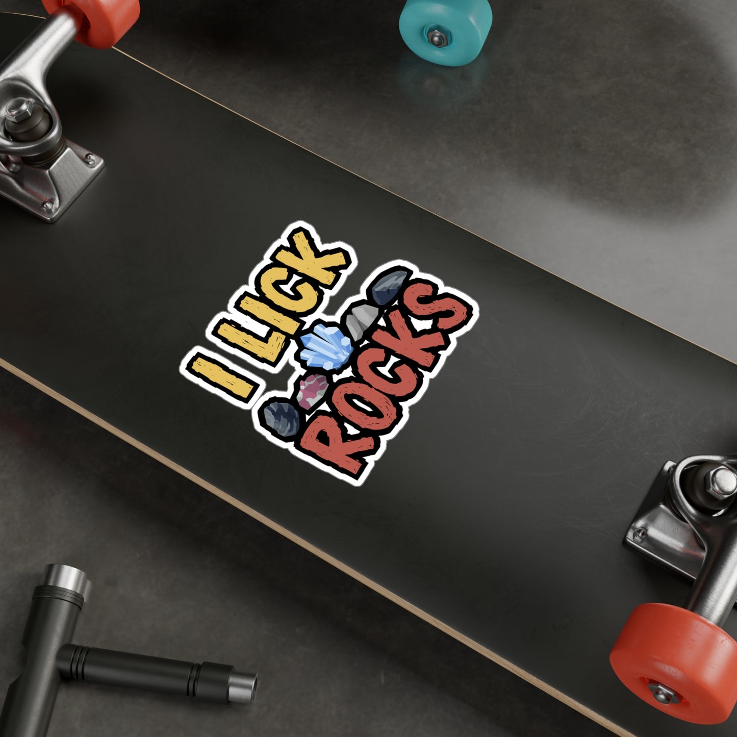 I Lick Rocks - Geology Sticker for Car Window Laptop Sticker. Water Bottle Sticker, Vinyl Geologist Decal, Rocks Sticker - Geology Gift