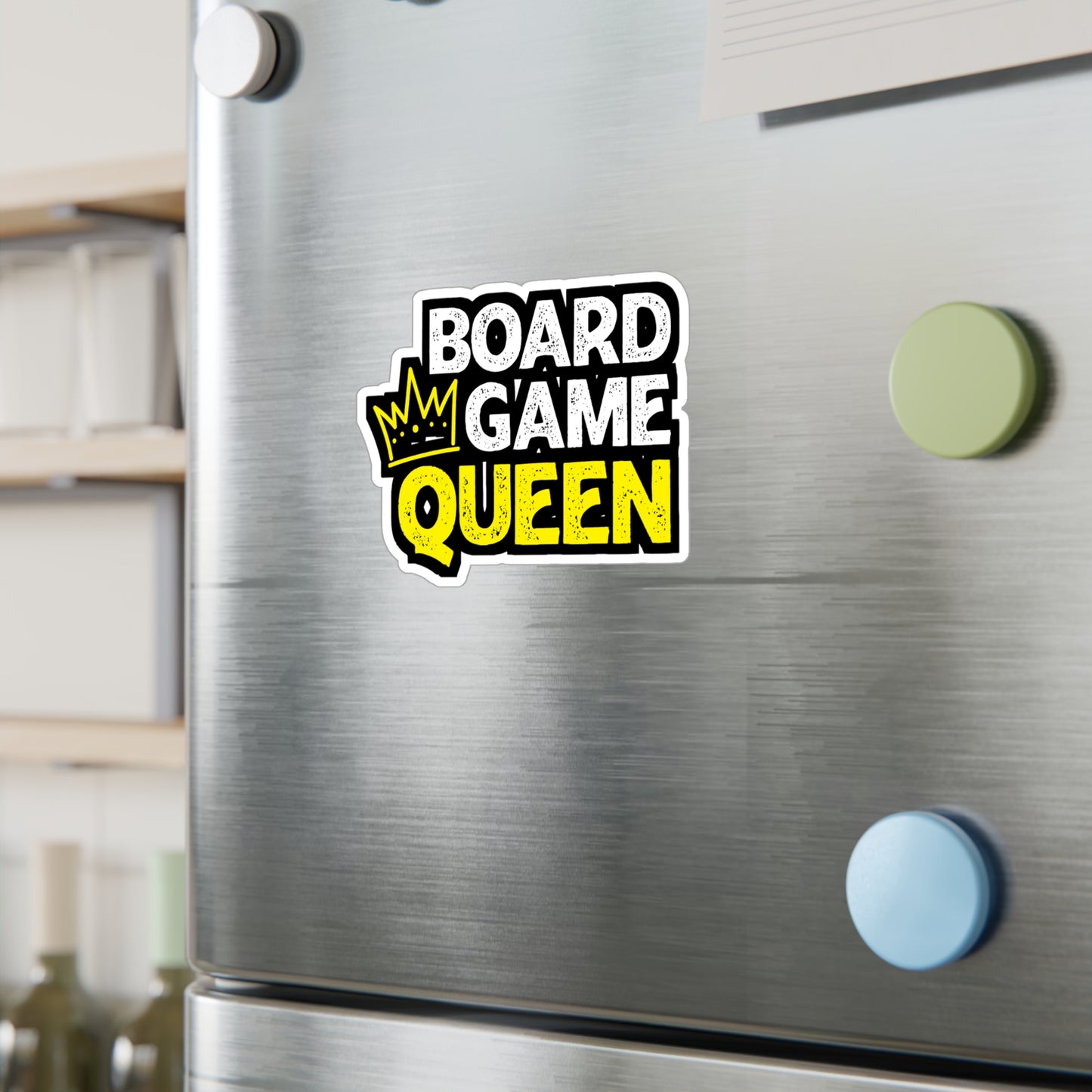 Board Game Queen - Boardgames Sticker for Laptop Sticker. Water Bottle Sticker, Vinyl Dice Decal - Boardgames Gift