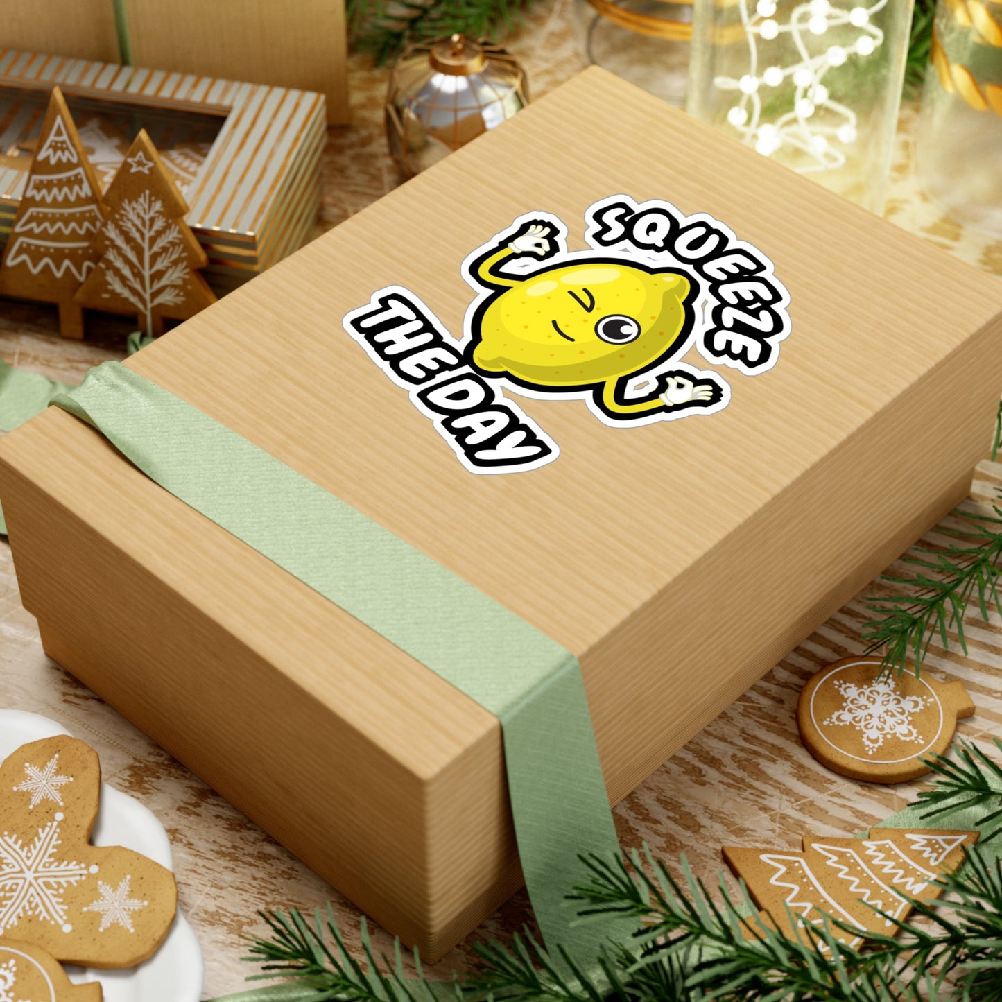 Squeeze The Day | Lemonade Sticker | Lemon Decals | Squeazy Laptop Sticker | Lemonade Gift | Lemon Gift