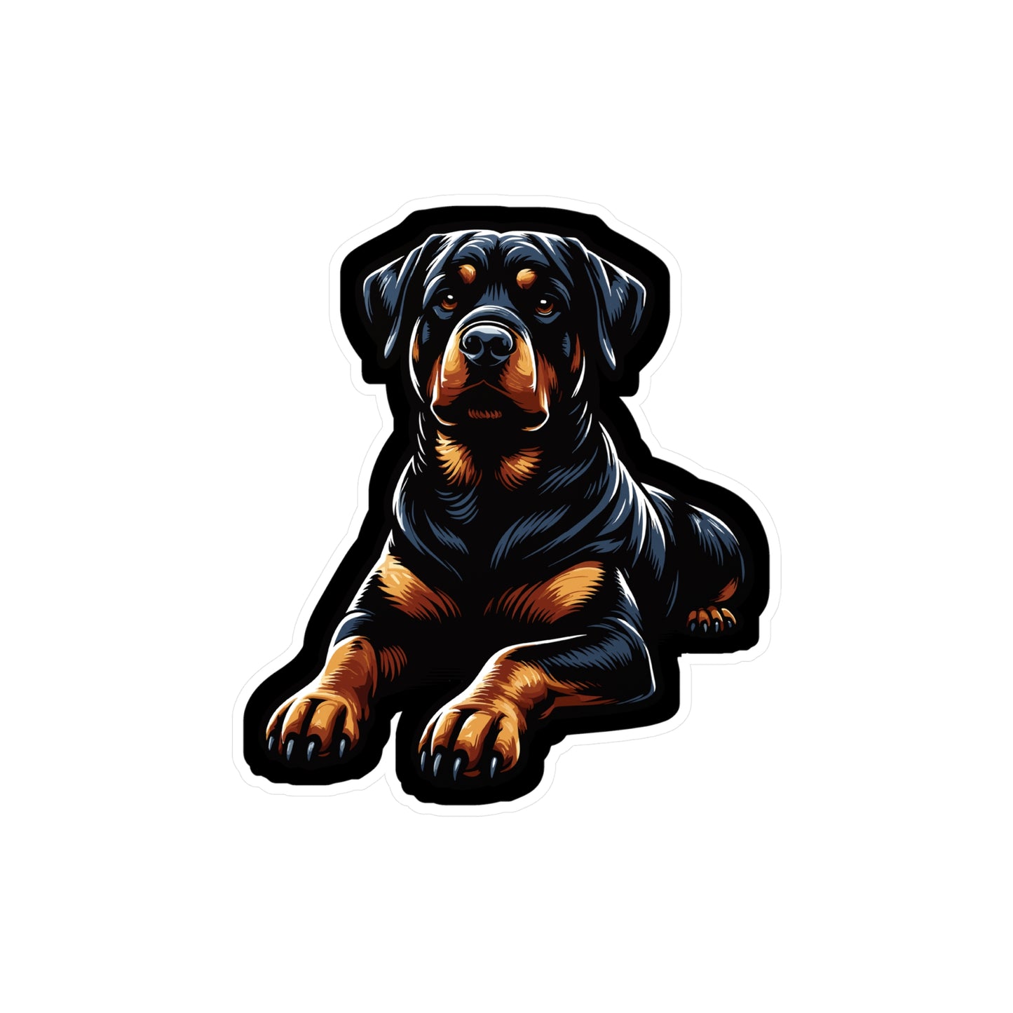 Rottweiler - Rottweiler Sticker for Car Window Laptop Sticker. Water Bottle Sticker, Vinyl Guard Decal, Powerful Sticker - Rottweiler Gift
