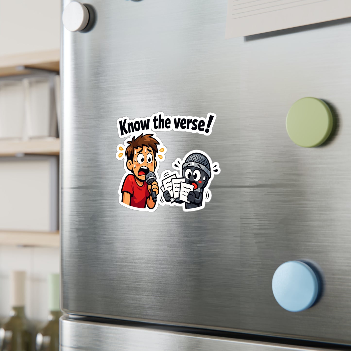 Karaoke Sticker Know the verse! Music Beer Booze Fun Waterproof Vinyl Decals for Laptop Water Bottle