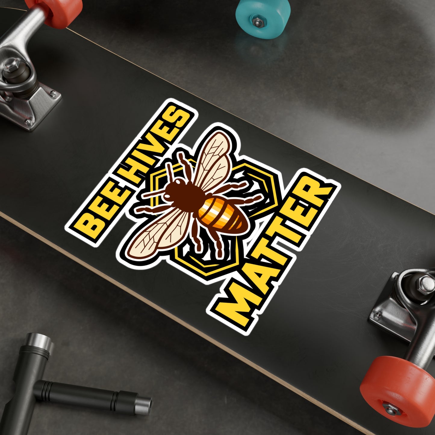 Bee hives matter - Beekeeping Sticker for Laptop Sticker. Water Bottle Sticker, Vinyl Brood Decal - Beekeeping Gift