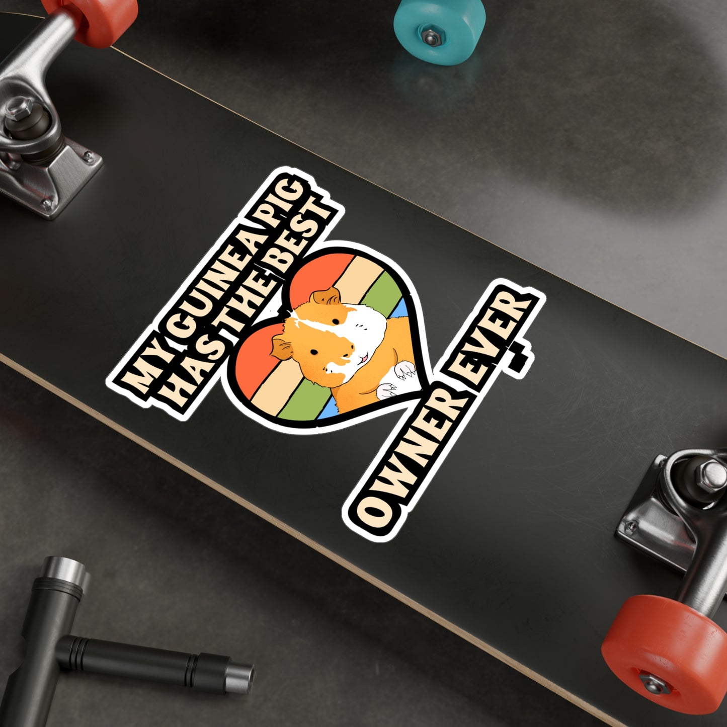 My Guinea Pig Has The Best Owner Ever | Guinea Sticker | Guinea pig Decals | Furry Laptop Sticker | Guinea Gift | Guinea pig Gift