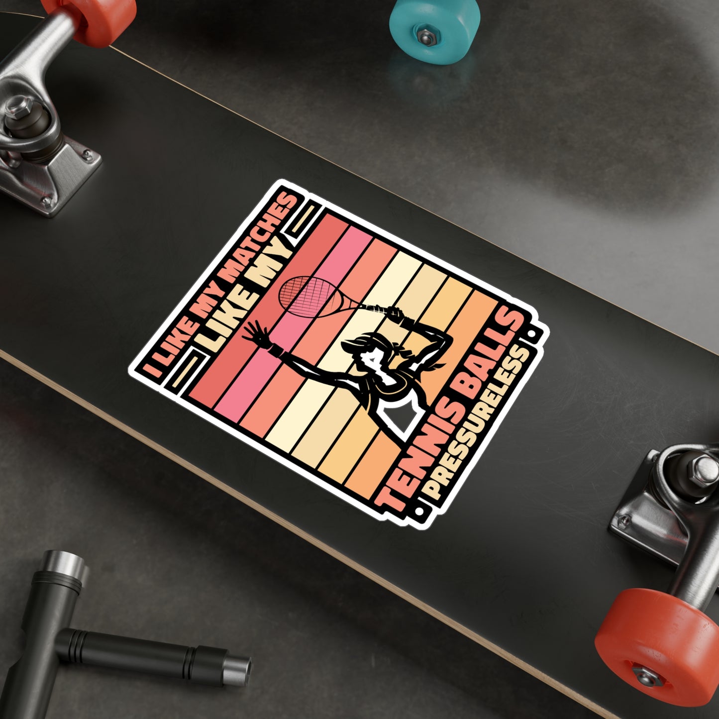 I Like My Matches - Padel Sticker for Laptop Sticker. Water Bottle Sticker, Vinyl Padel court Decal - Padel Gift