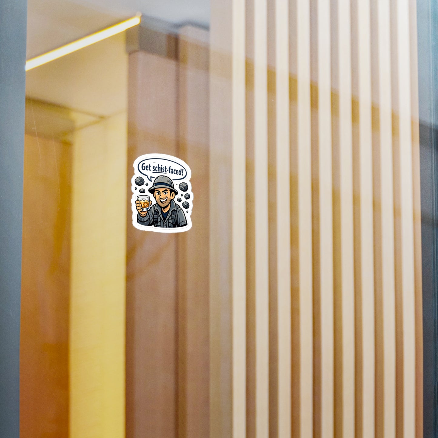 Geologie Sticker Get schist-faced! Funny Geology sticker Decals, Rocks Minerals Tectonics Vinyl Waterproof for Laptop Water Bottle