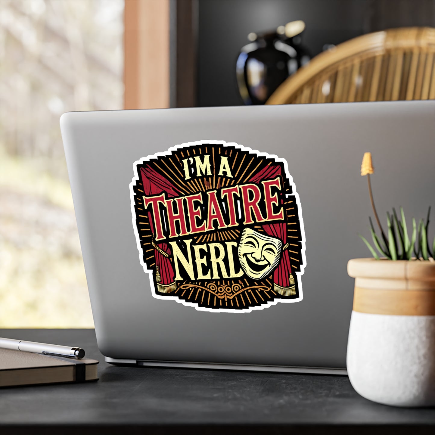 I'm A Theatre Nerd - Theatre Sticker for Car Window Laptop Sticker. Water Bottle Sticker, Vinyl Drama Decal, Acting Sticker - Theatre Gift