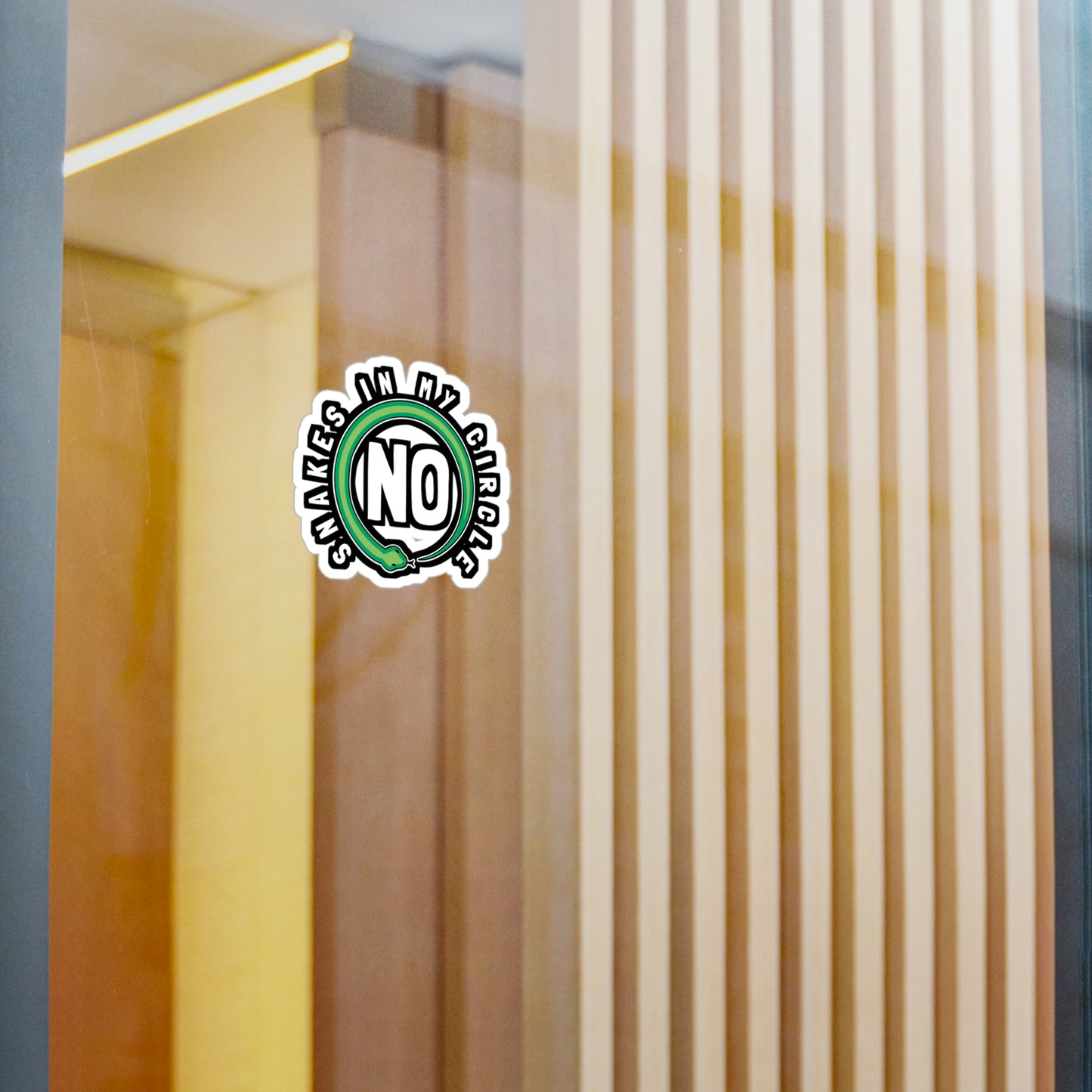 No Snakes In My Circle - Selfish Sticker for Laptop Sticker. Water Bottle Sticker, Vinyl Narcissist Decal - Selfish Gift