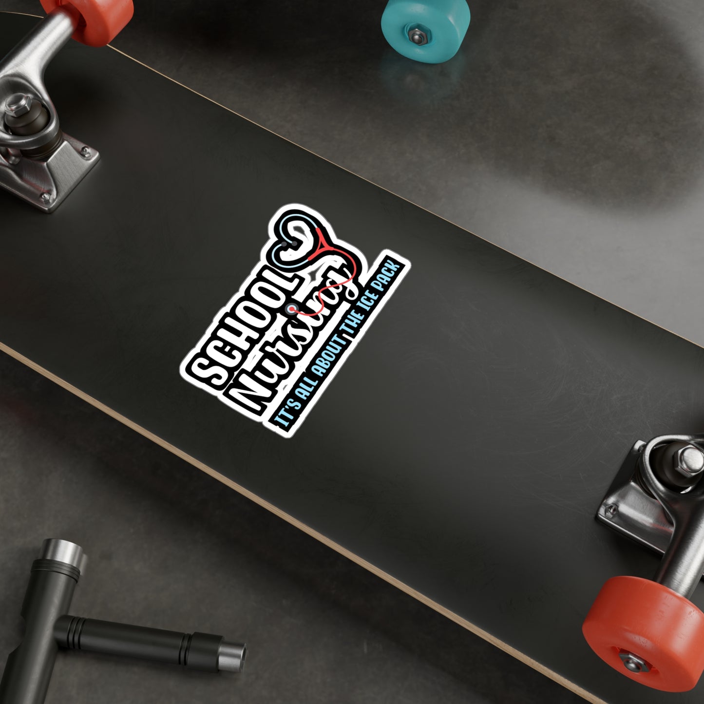 School Nursing It's All About the Ice Pack | School-nurse Sticker | Nursery Decals | School-nurse Gift