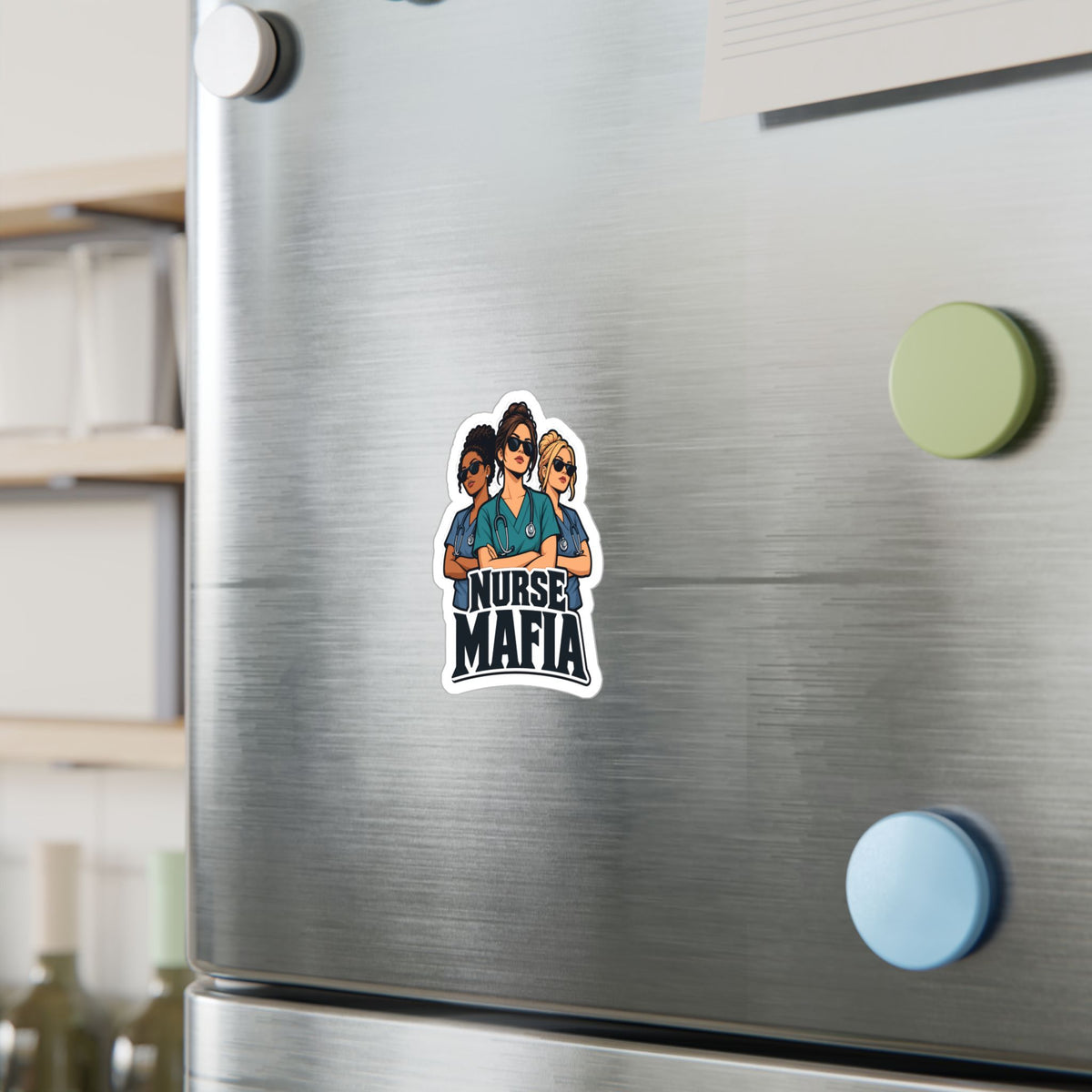 Nurse Sticker, Nurse Mafia Vinyl Decals for Laptop and Water Bottle, Waterproof Gift for Nursing Student Graduation