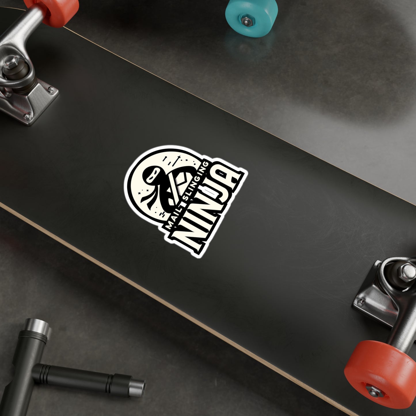 Mail Slinging Ninja - Postal worker Sticker for Laptop Sticker. Water Bottle Sticker, Vinyl Funny postal worker Decal - Postal worker Gift