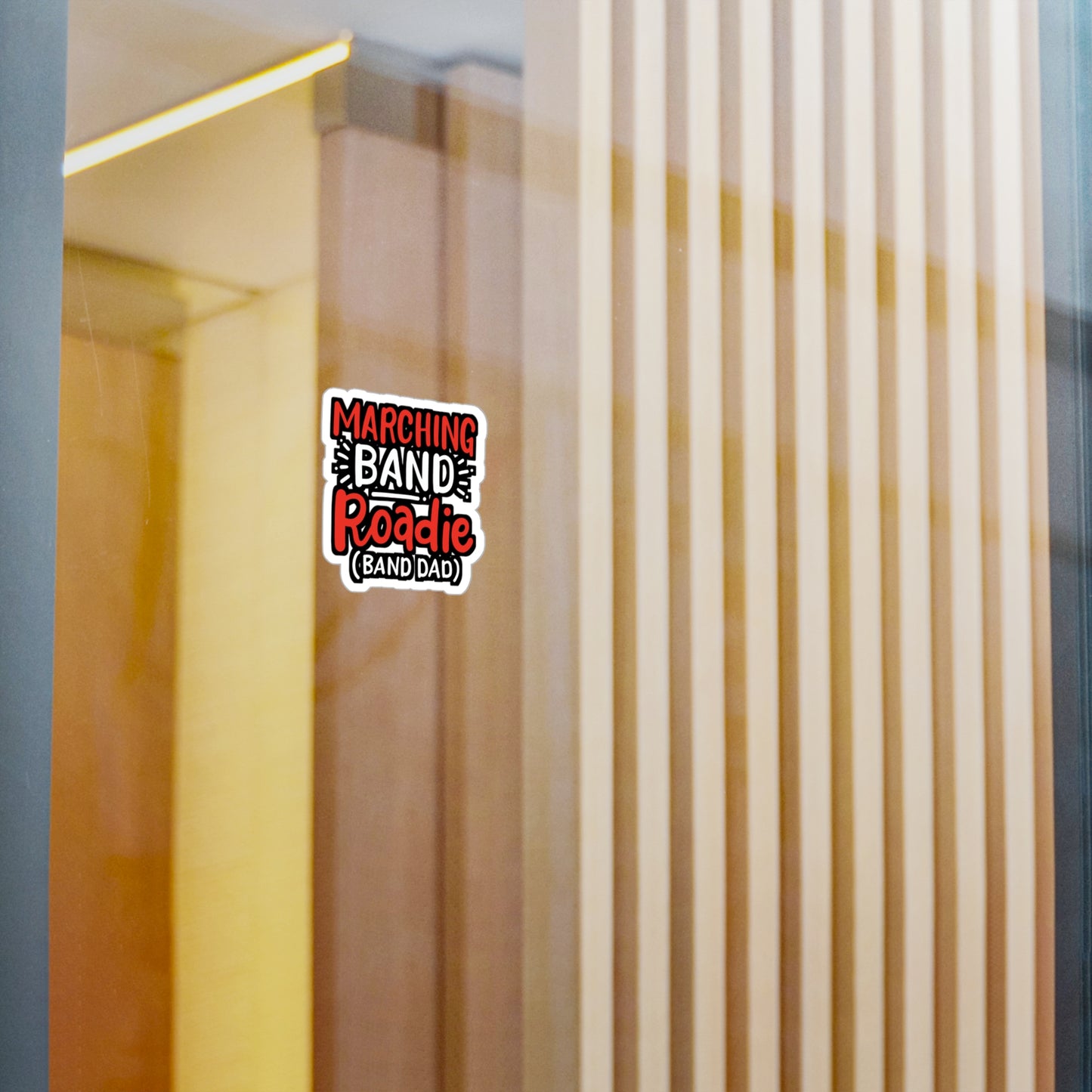 Marching Band Roadie - Marching-band Sticker for Window Laptop Sticker. Water Bottle Sticker, Vinyl Percussion Decal - Marching-band Gift