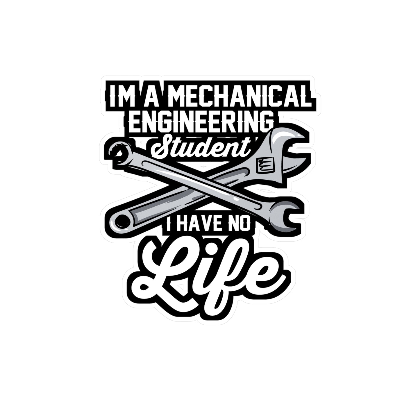 Mechanical Engineering Student - Mechanical-engineer Sticker for Laptop Sticker. Water Bottle Sticker, Vinyl Gaming Decal - Mechanical-engineer Gift